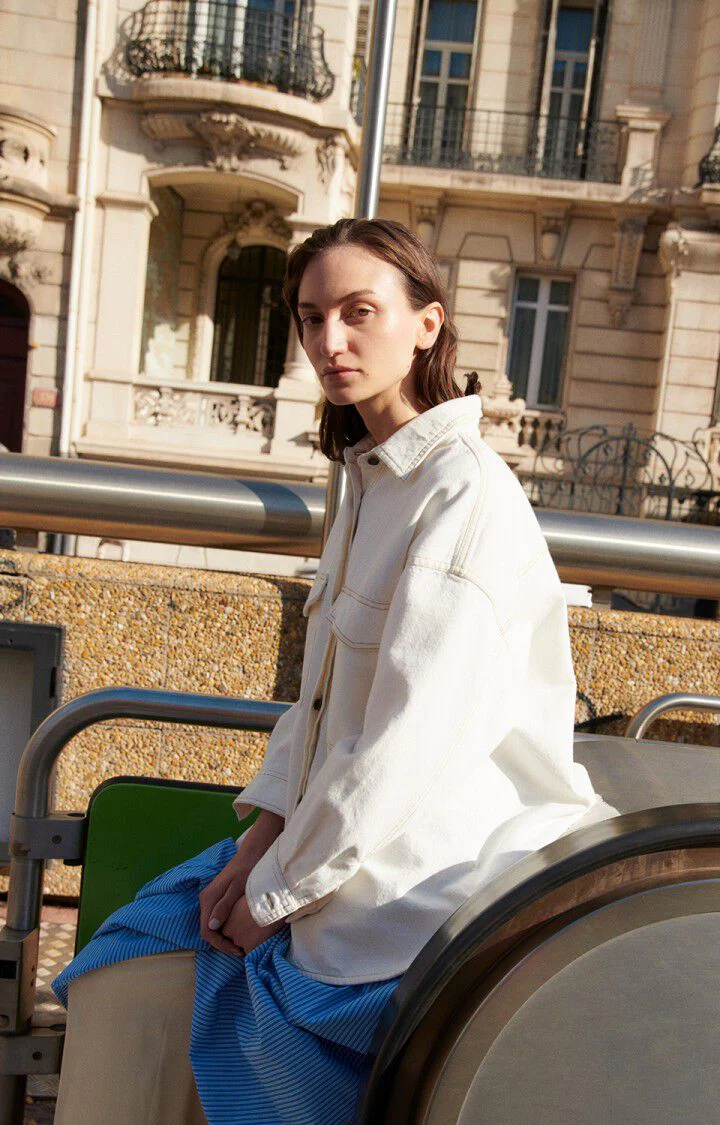 Denim Shirt Joz06a Off-White - Image 2