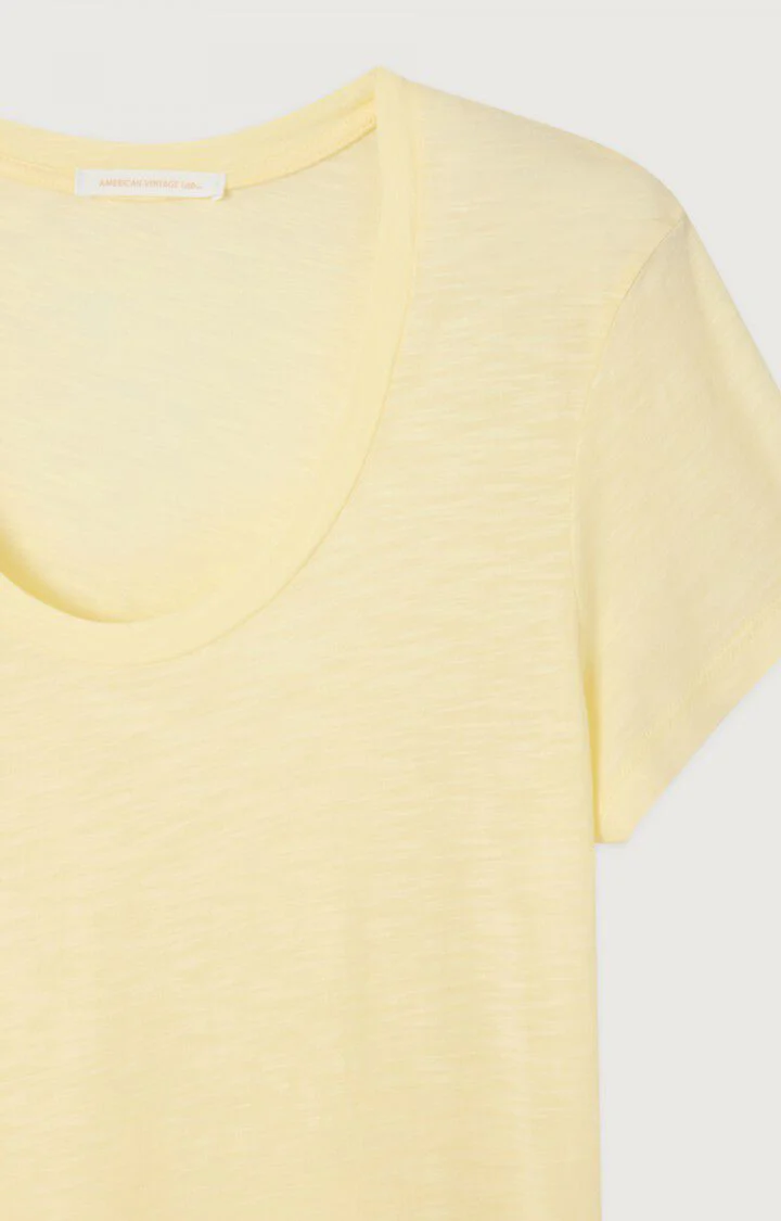 Women T-Shirt 100 Percent Cotton Poplin - Mint Leaf Vanille-Vinta - Image 7