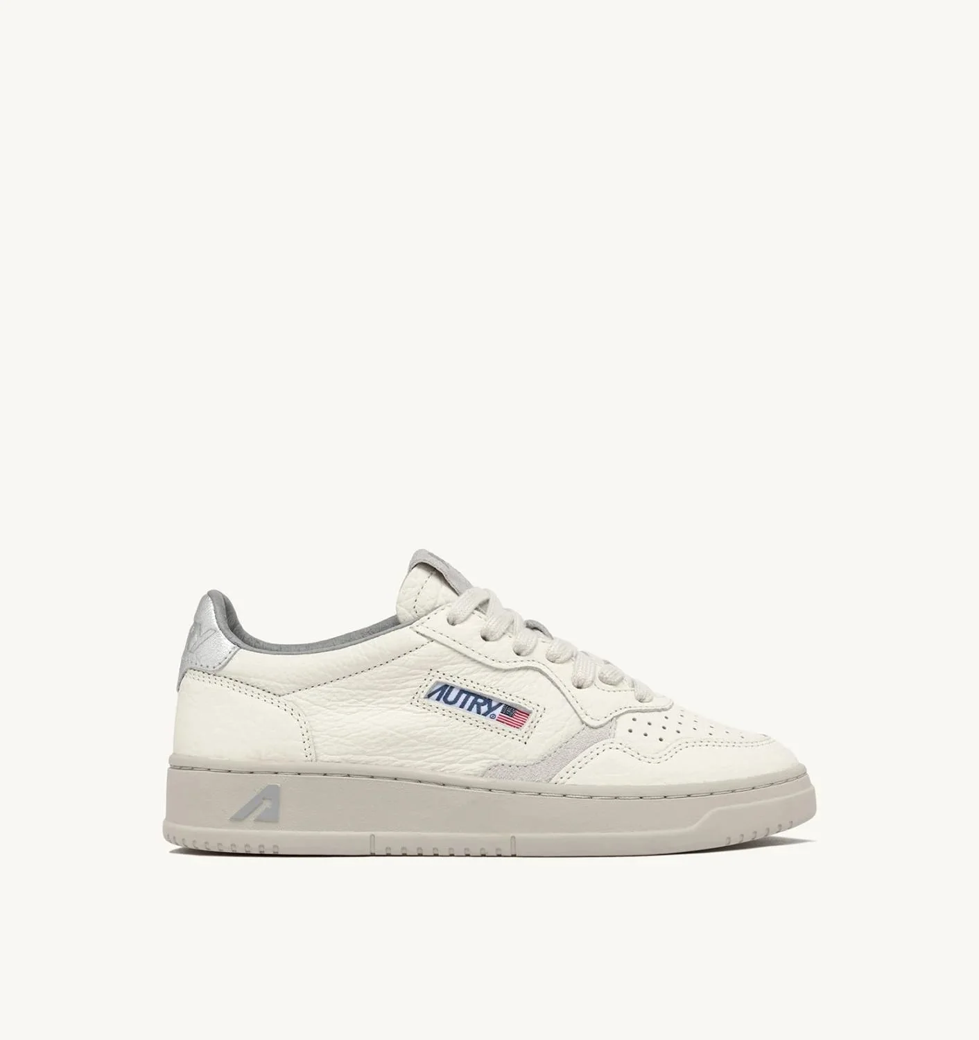 Sneaker Medalist Low El Silver-White