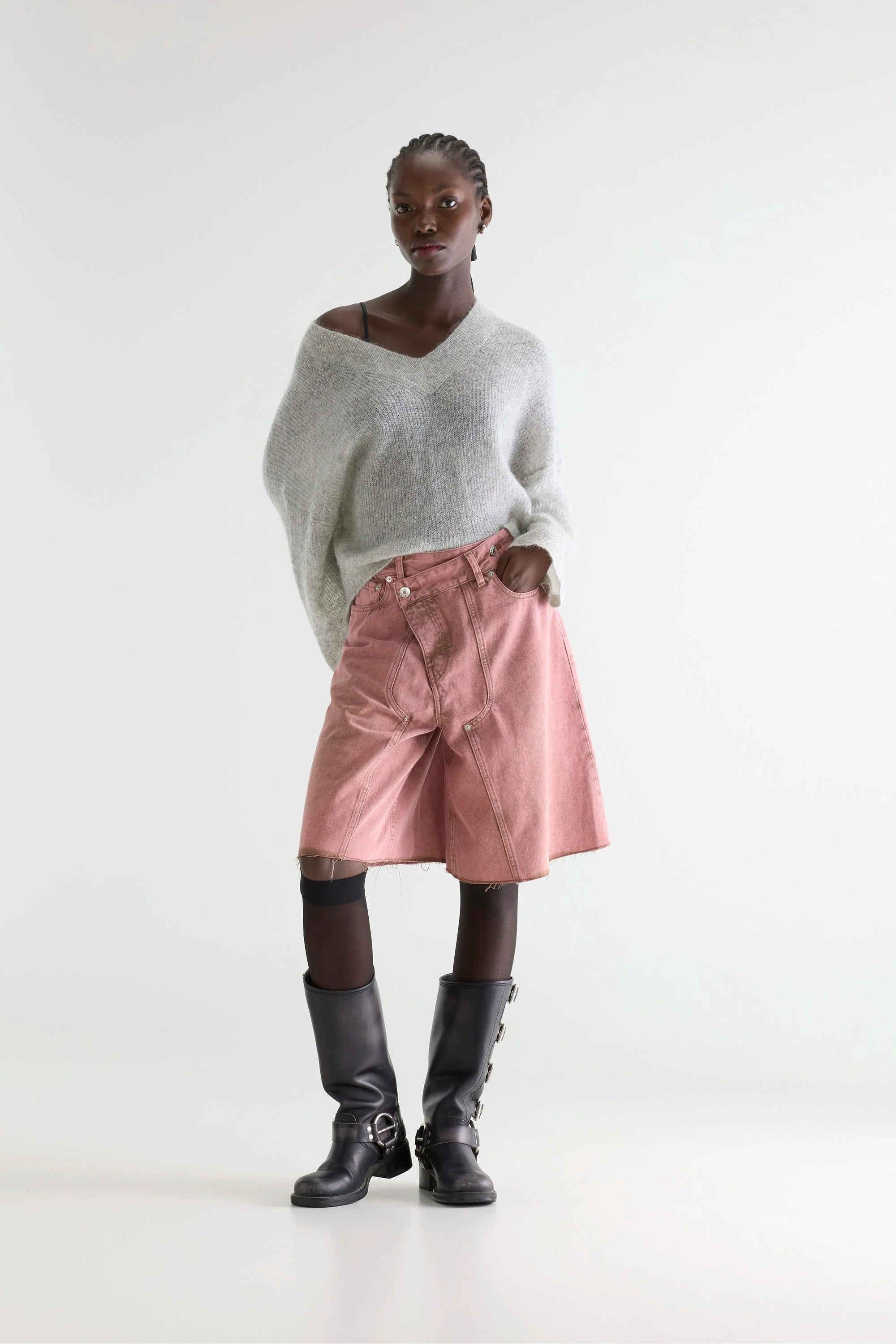 Shorts Pearly D0592 Dusty-Pink