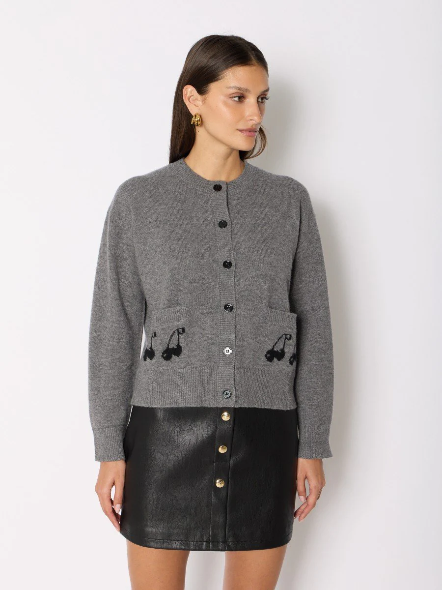 Cardigan 21mycherry Grey-Melange - Image 3
