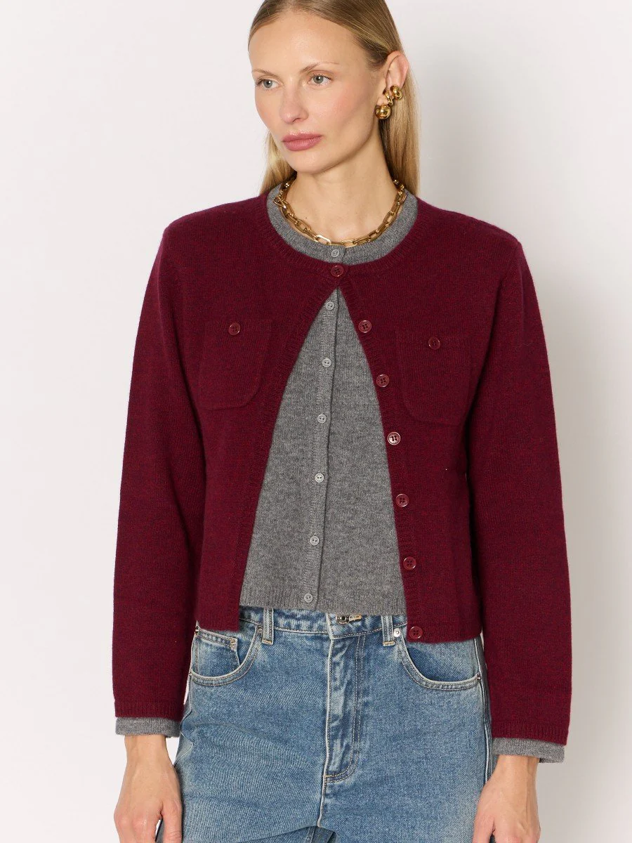 Cardigan 21mygigi Burgundy-Mix - Image 2