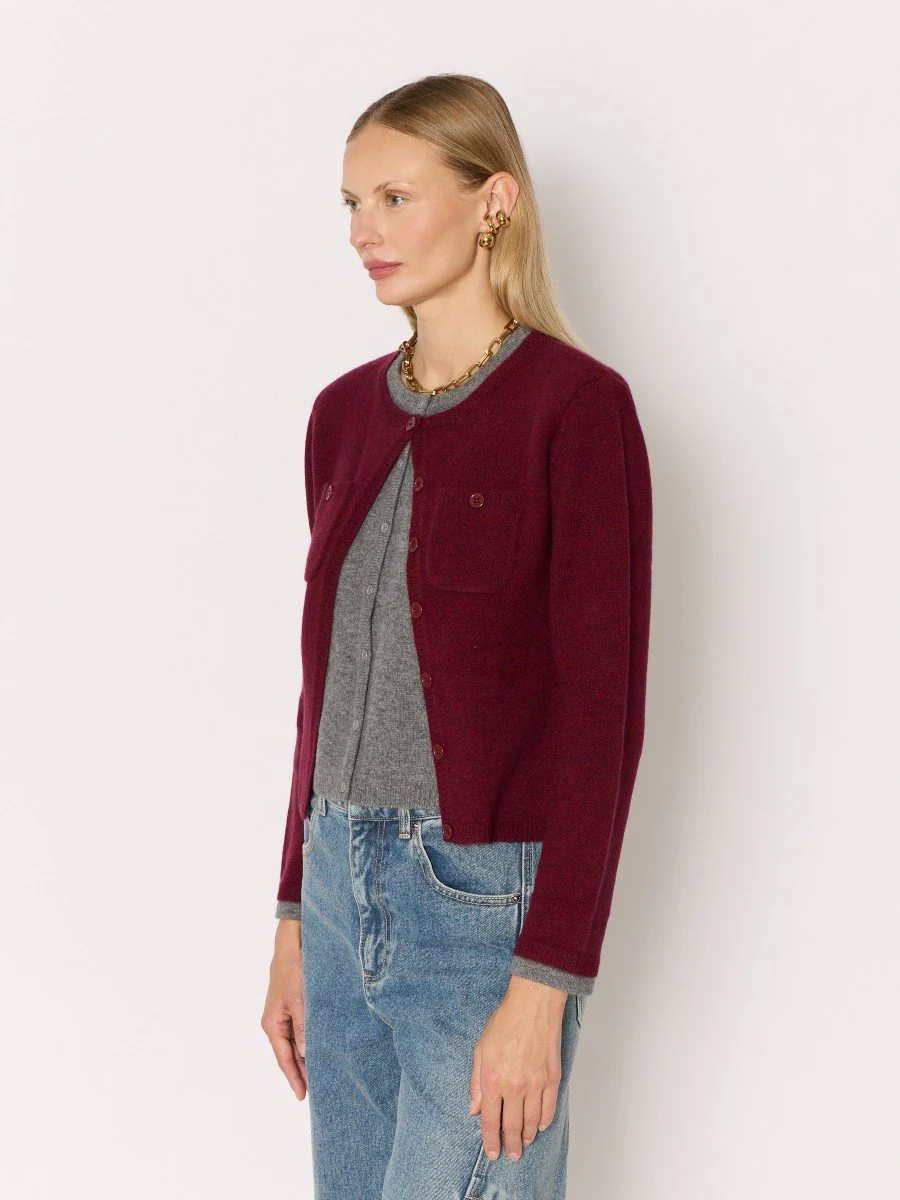Cardigan 21mygigi Burgundy-Mix - Image 4