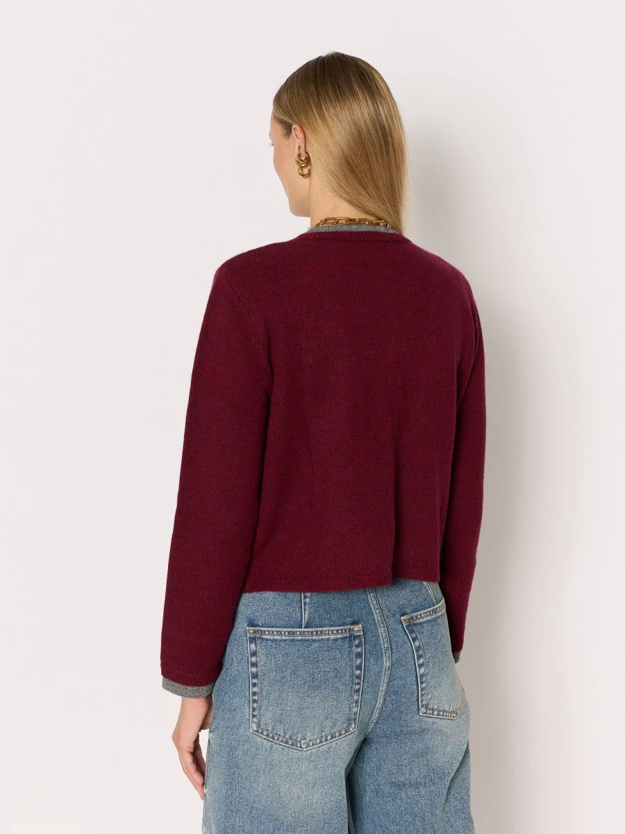 Cardigan 21mygigi Burgundy-Mix - Image 5