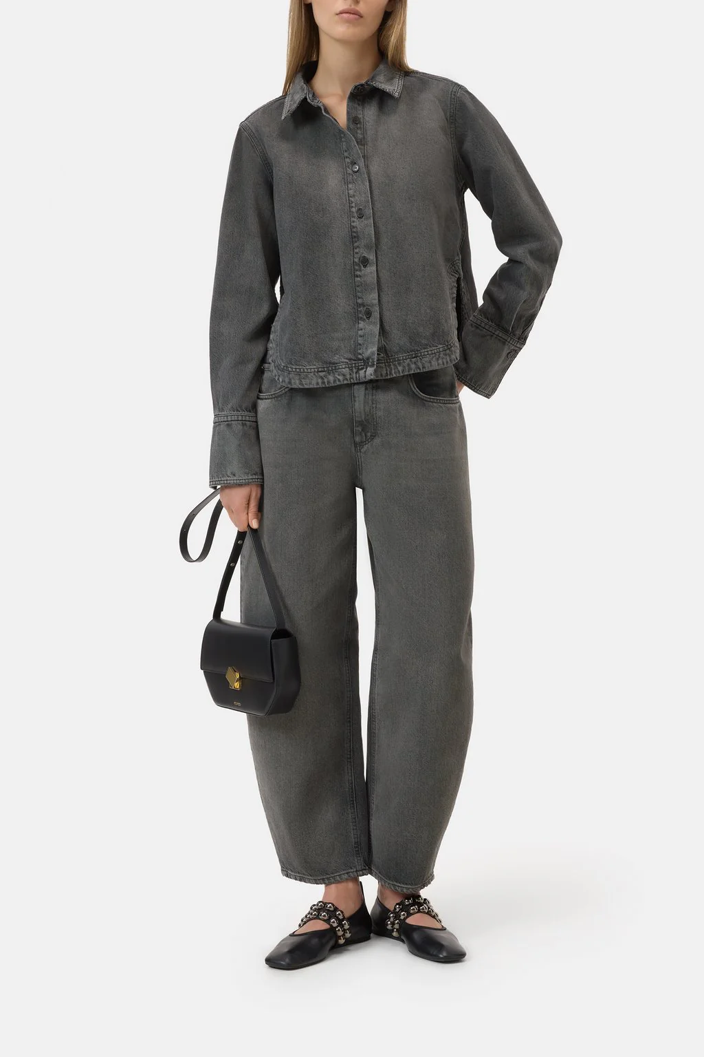 Denim Shirt C94645-12c-4e Dark-Grey