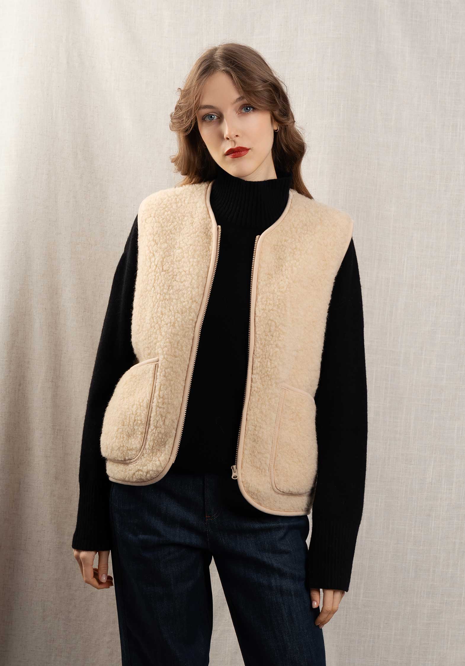 Vest Pepitko Beige - Image 5