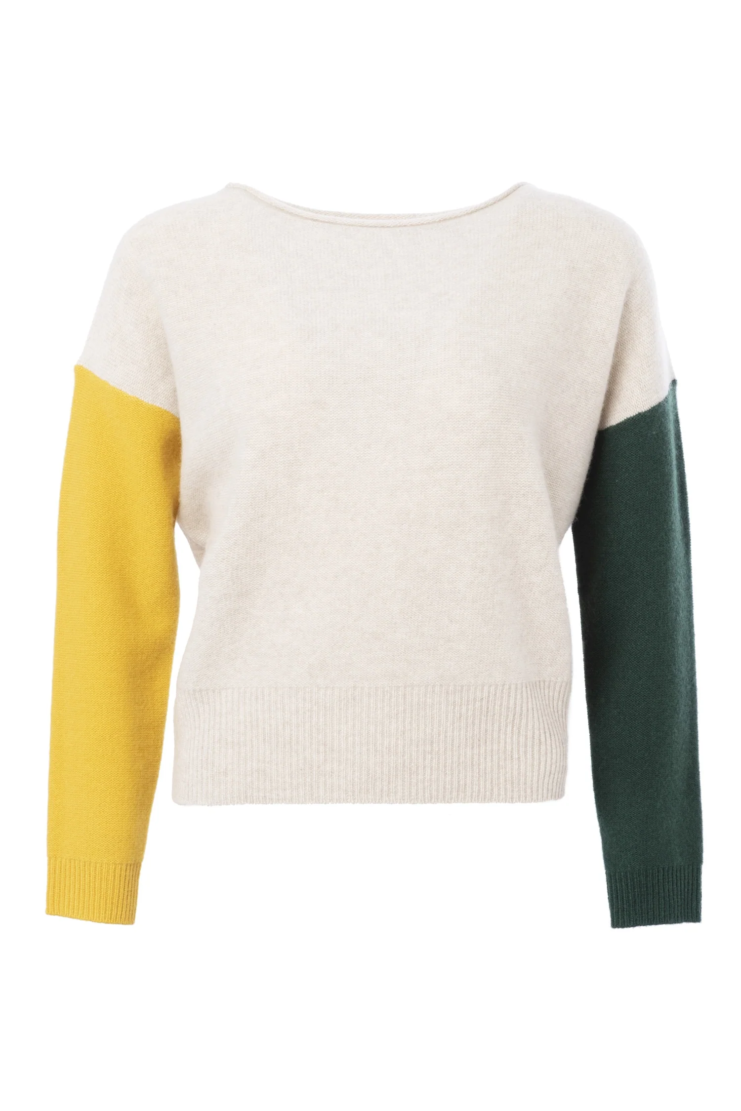 Colour Block Cashmere Sweater - Image 5
