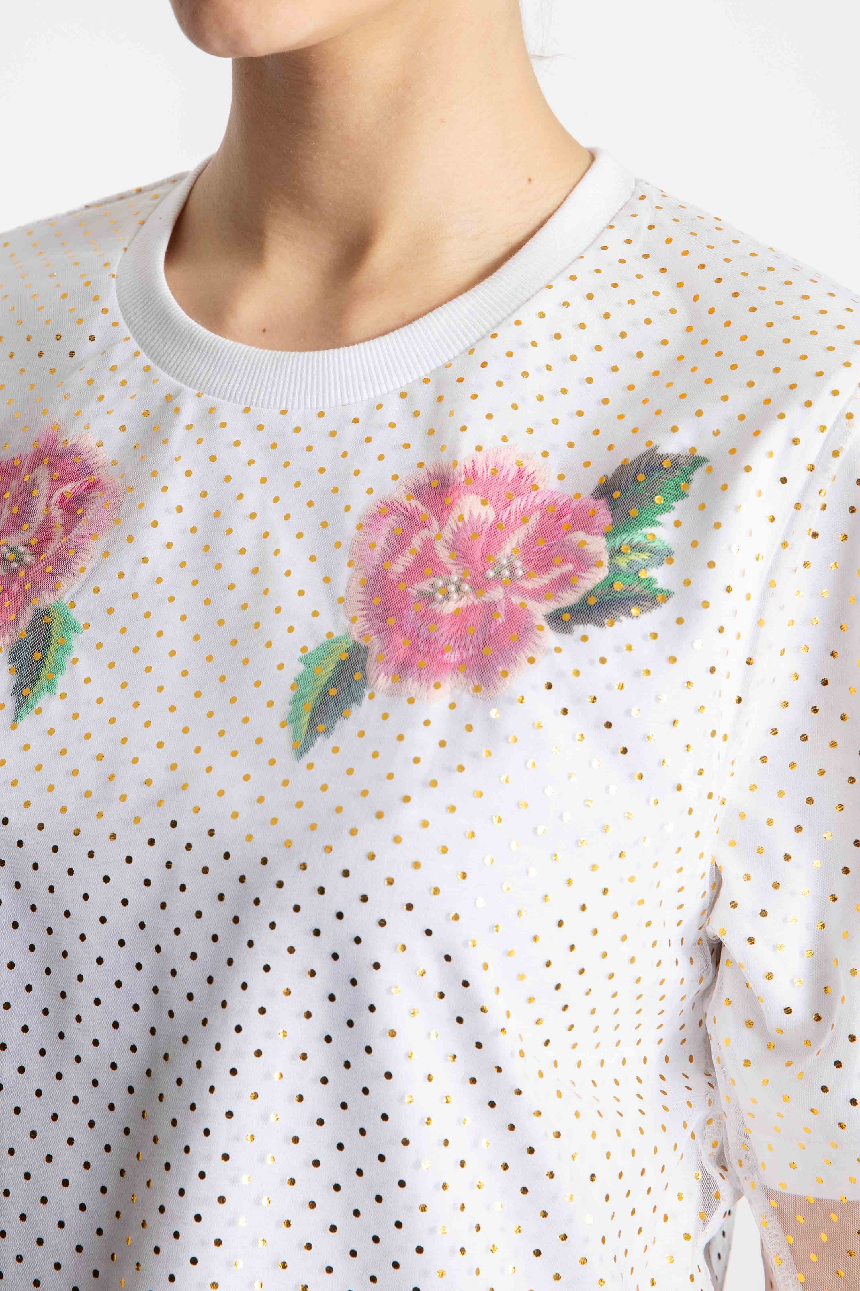 Double Layered Polka Dot Top - Image 4