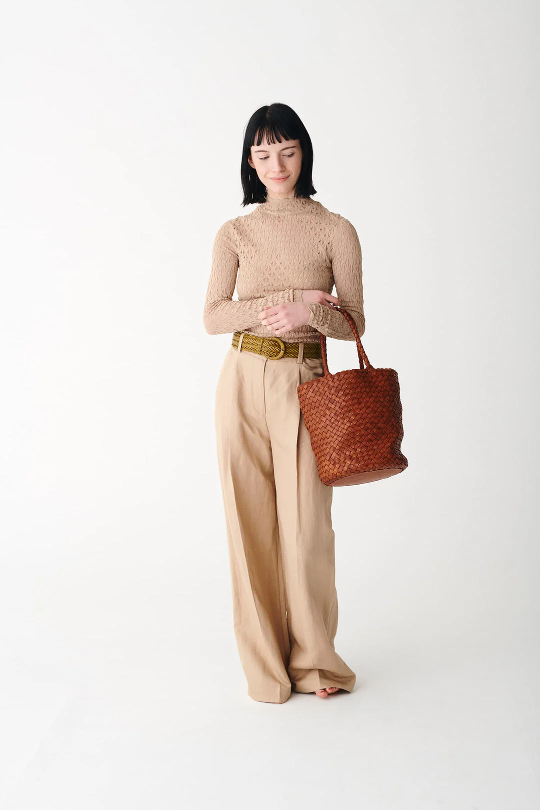 Tote Bag Jacky Bucket Tan - Image 3