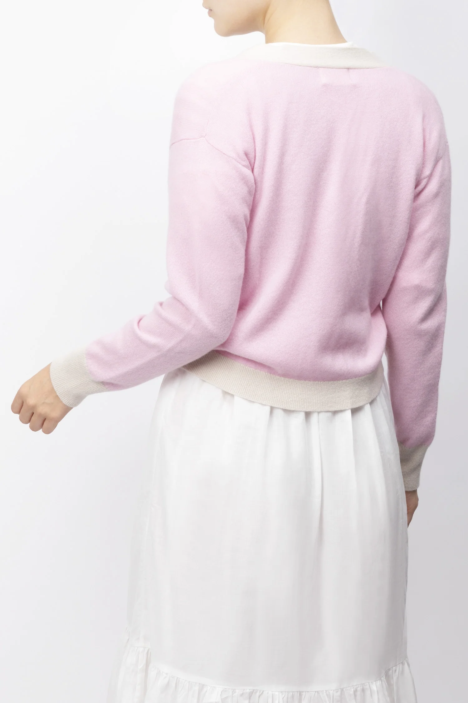 Duo-toned Cashmere Cardigan - Image 2
