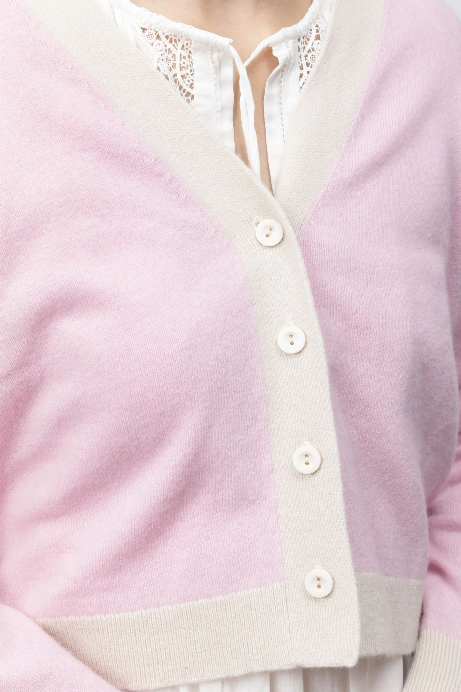 Duo-toned Cashmere Cardigan - Image 3