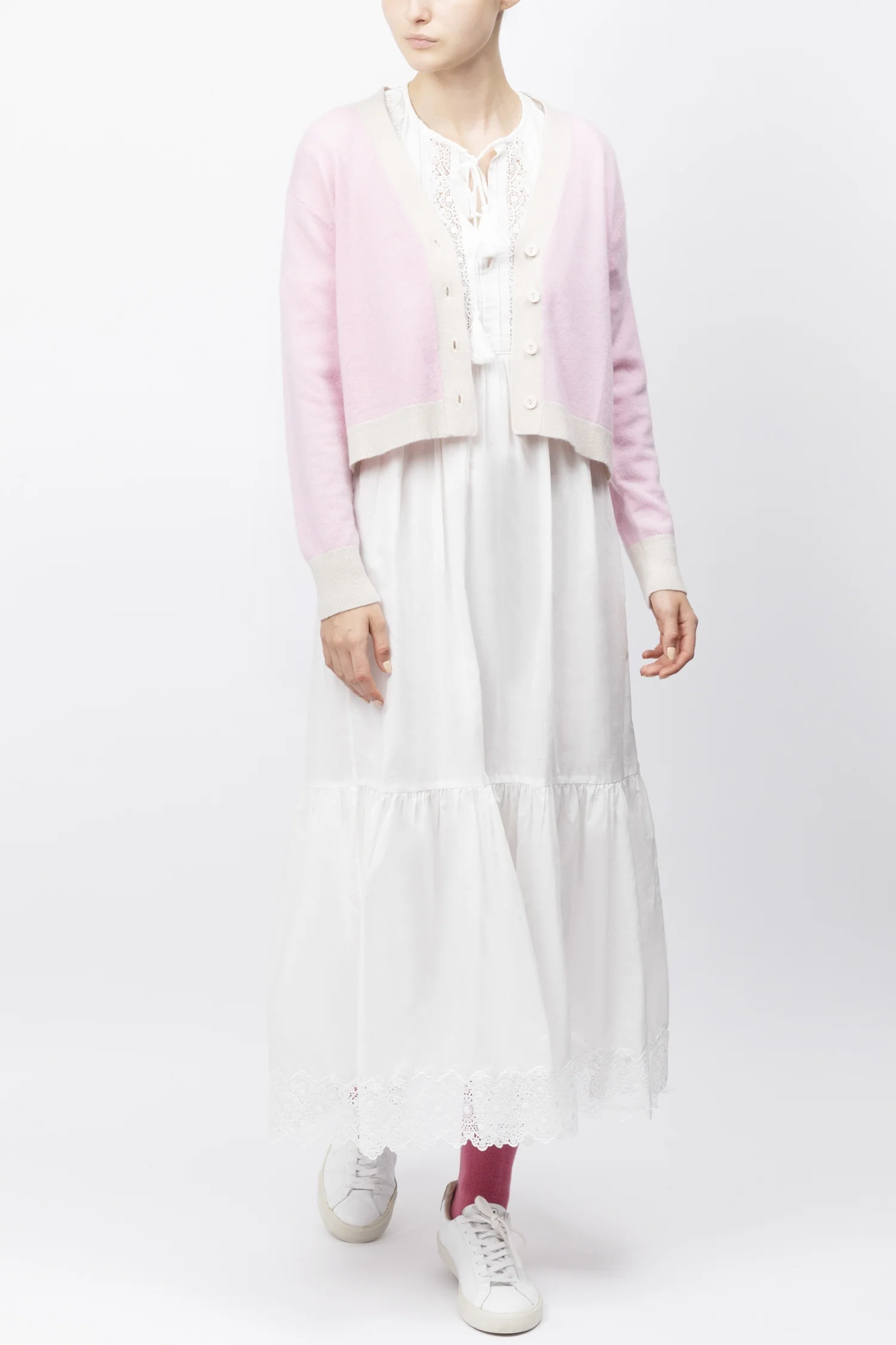 Duo-toned Cashmere Cardigan - Image 4
