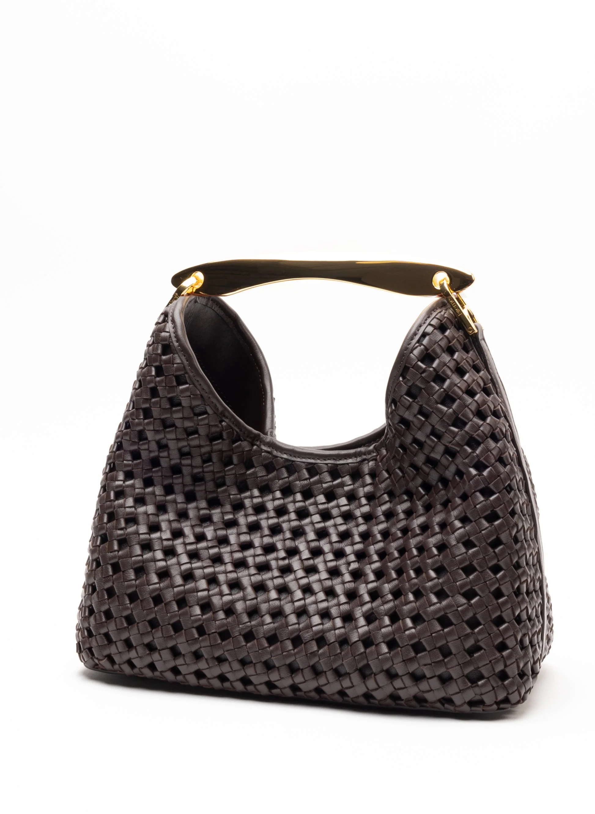 Shoulder Bag Boomerang W Leat Dark-Brown - Image 2