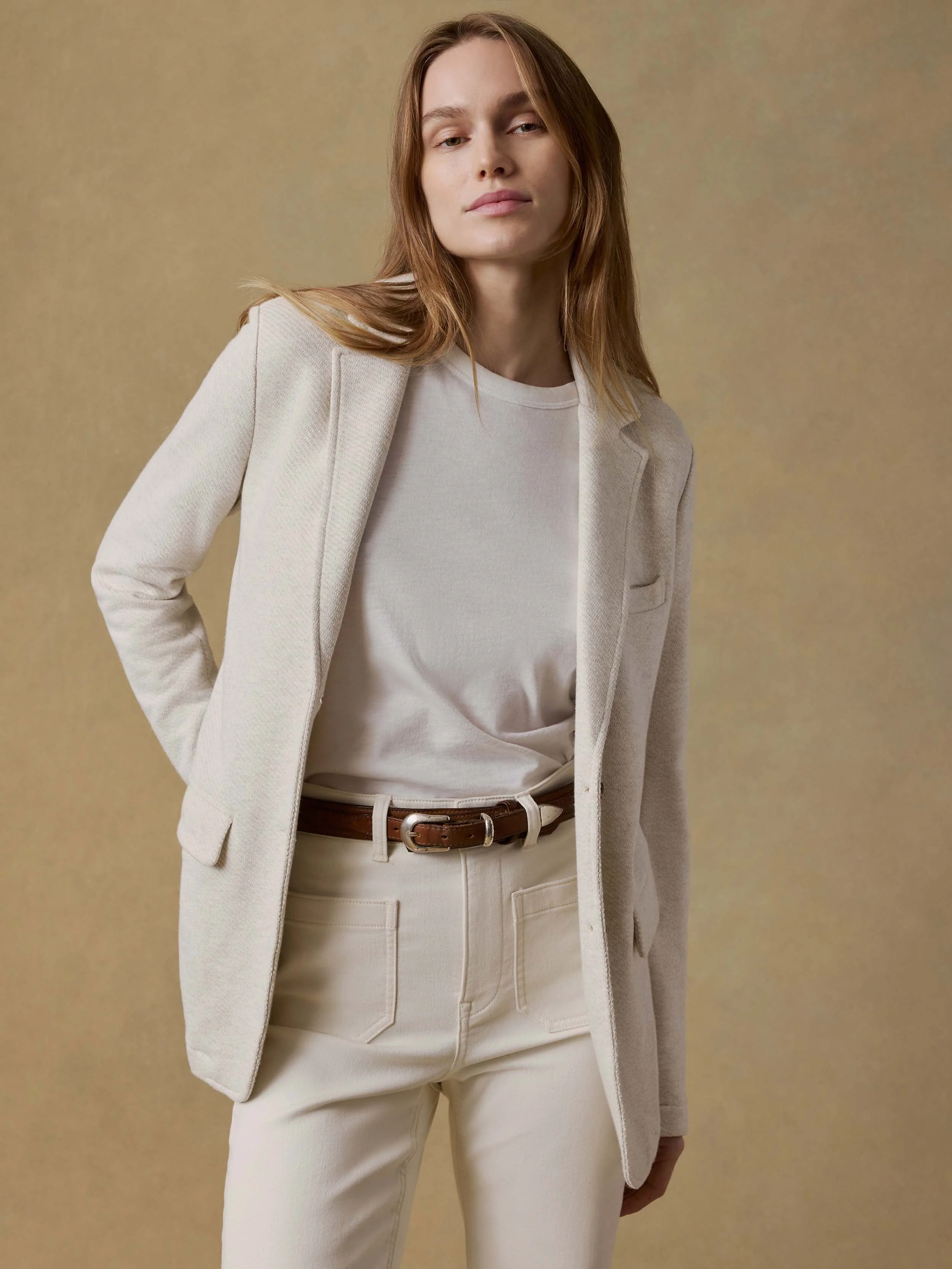 Jacket Wos2507 Light-Oatmeal-Melang - Image 2