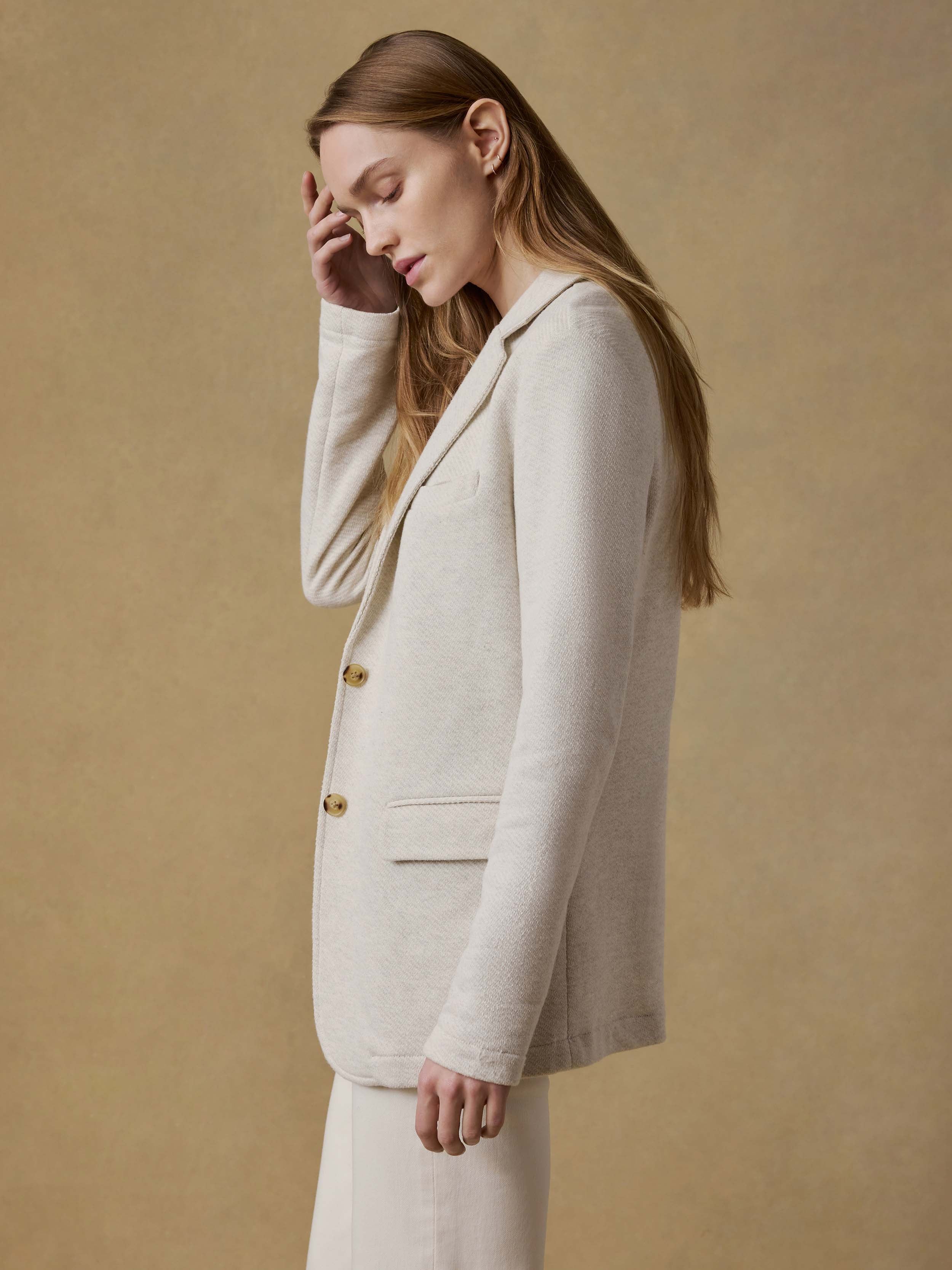Jacket Wos2507 Light-Oatmeal-Melang - Image 7