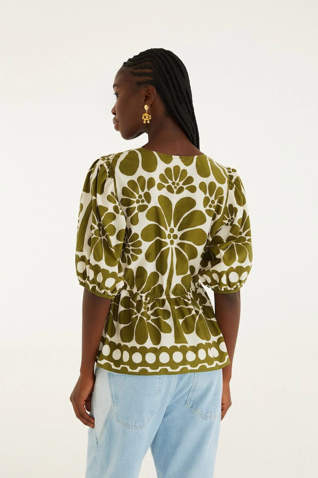 Blouse 344603 Palermo-Green - Image 3