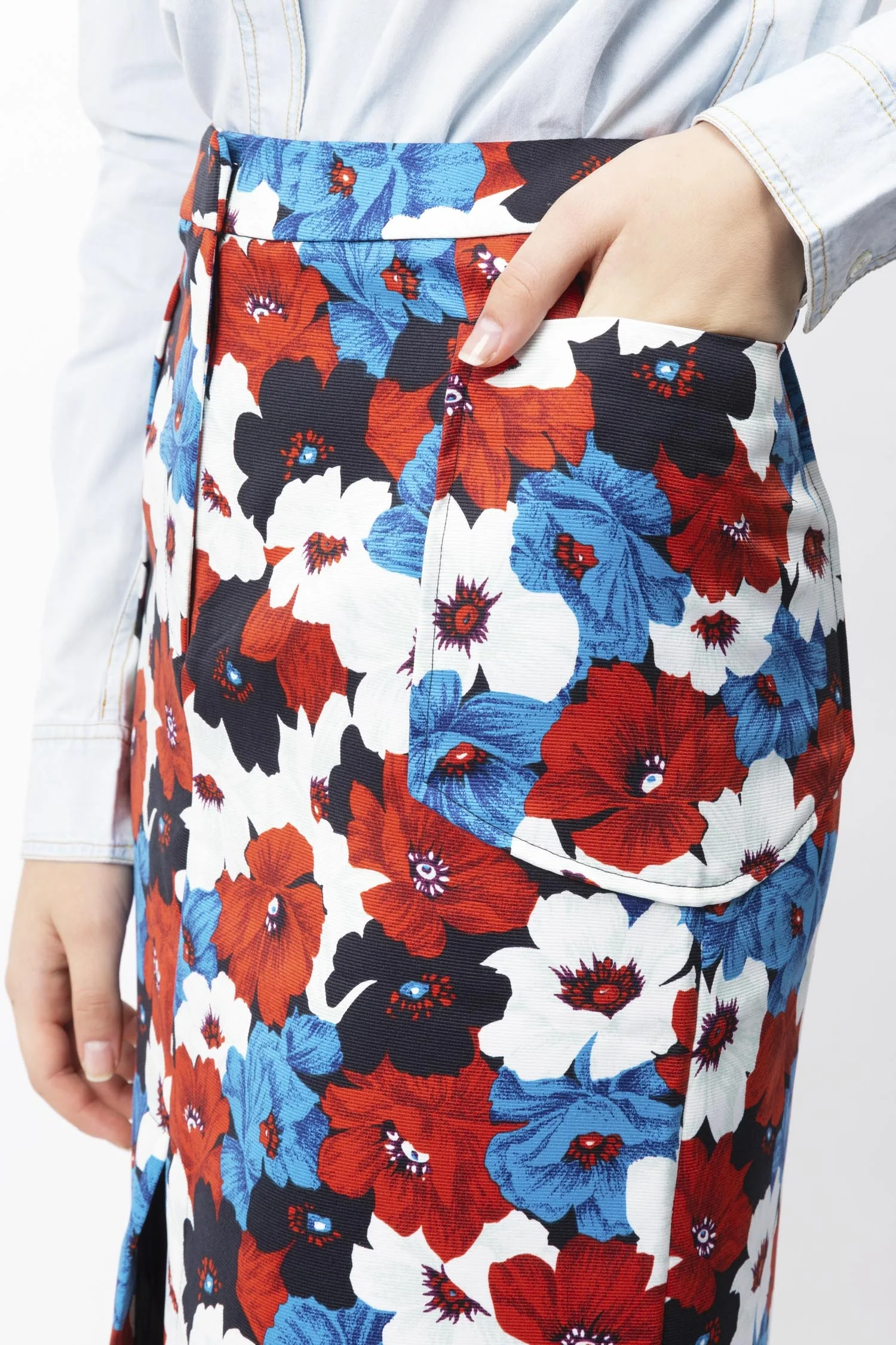 Floral Printed Skirt - Image 3