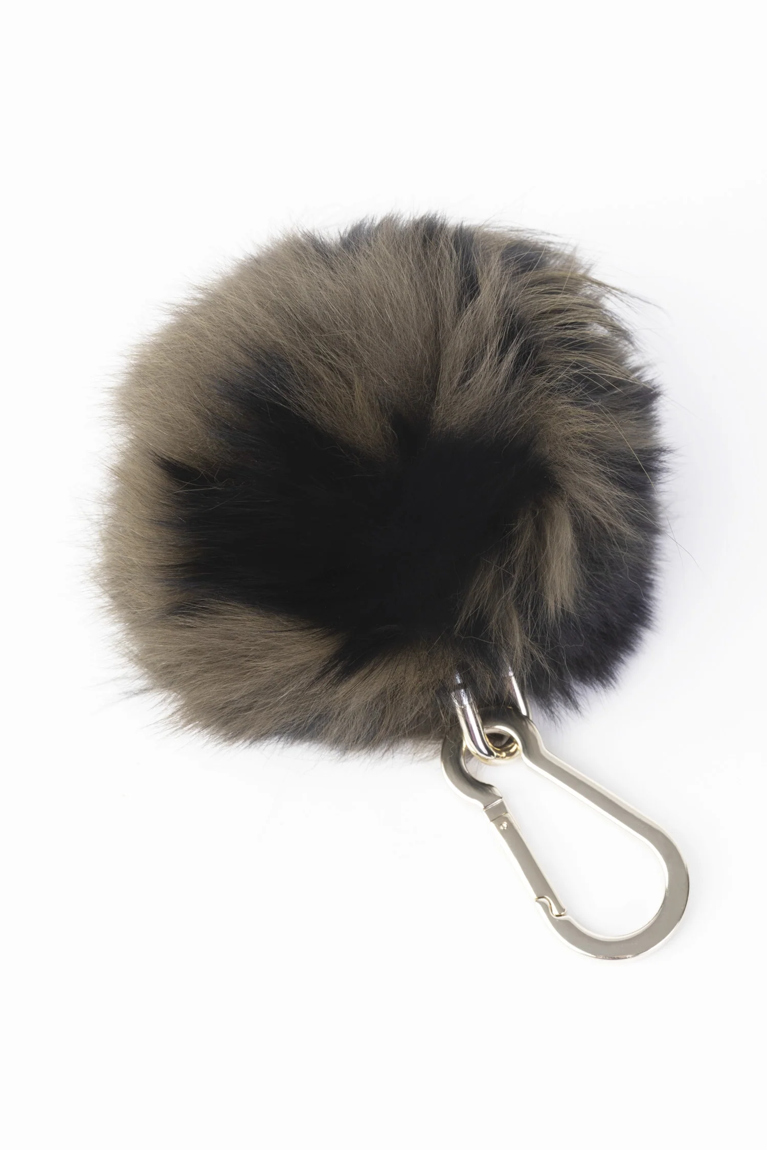 Fox Fur Pompom Keychain - Image 2
