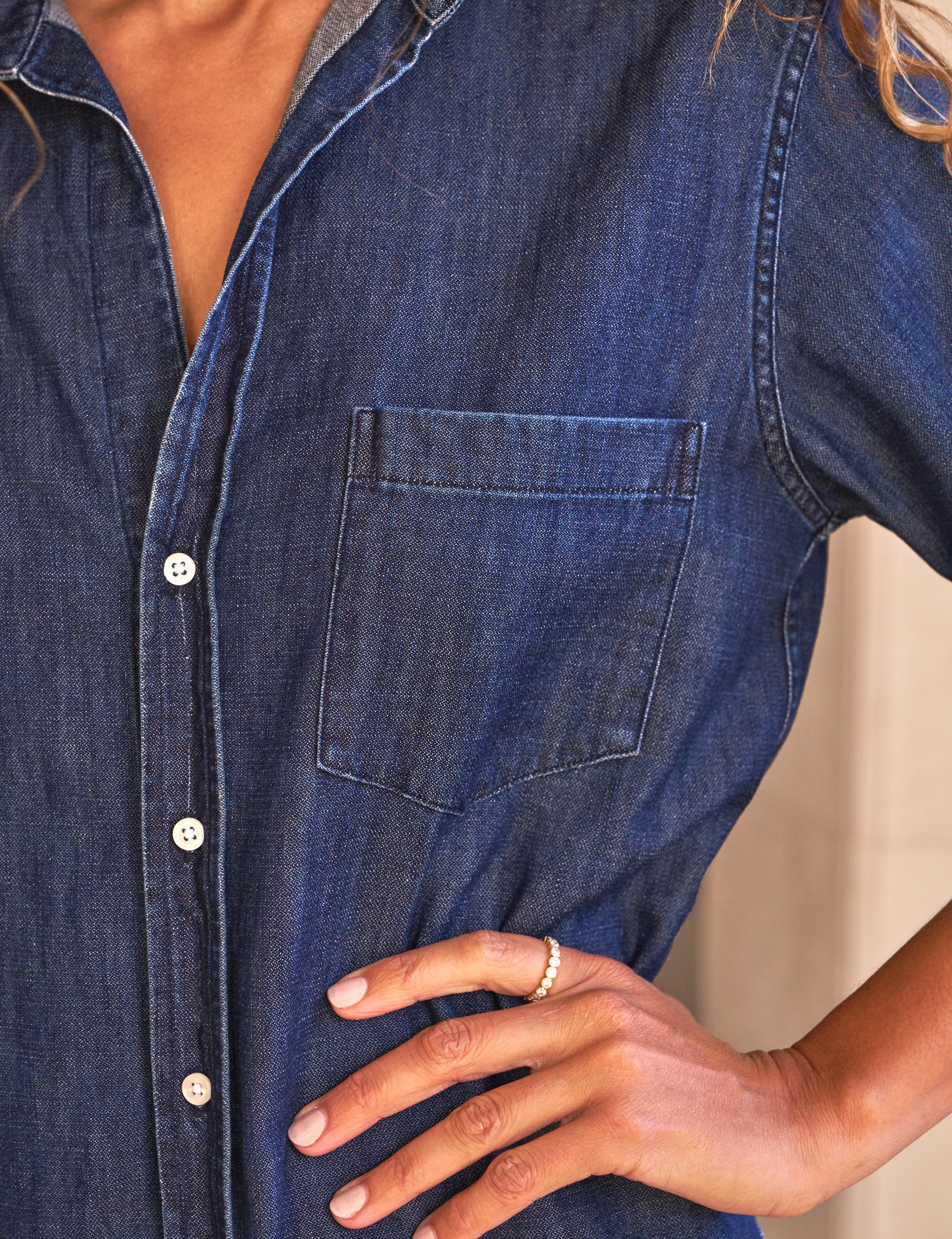 Denim Dress Rory Famous Deni Vintage-Dark-Wash - Image 3