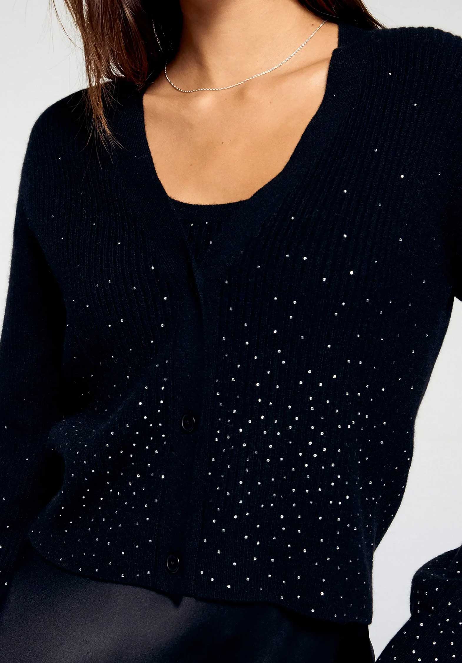 Cardigan 2501wpc03297 Noir - Image 2