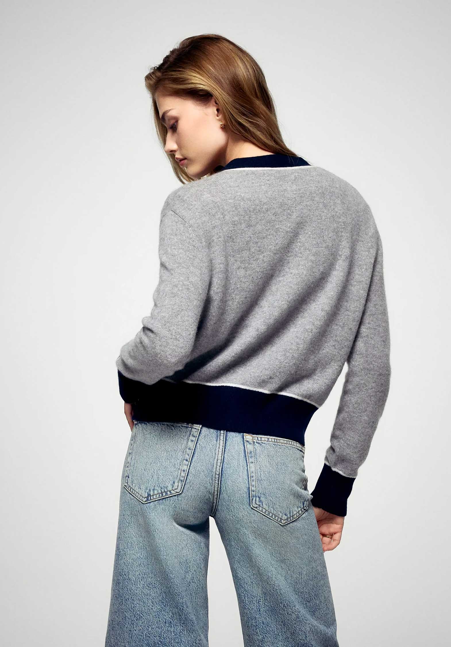 Cardigan 2501wpc03361 Gris-Chine-Fonce-F - Image 2
