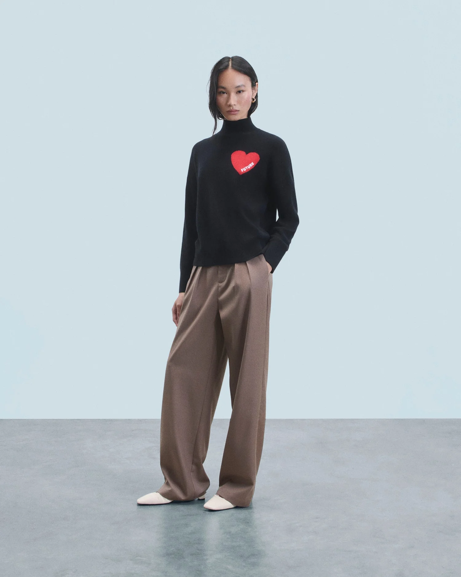 Turtleneck Knitted 2301wpm00746 Noir - Image 2