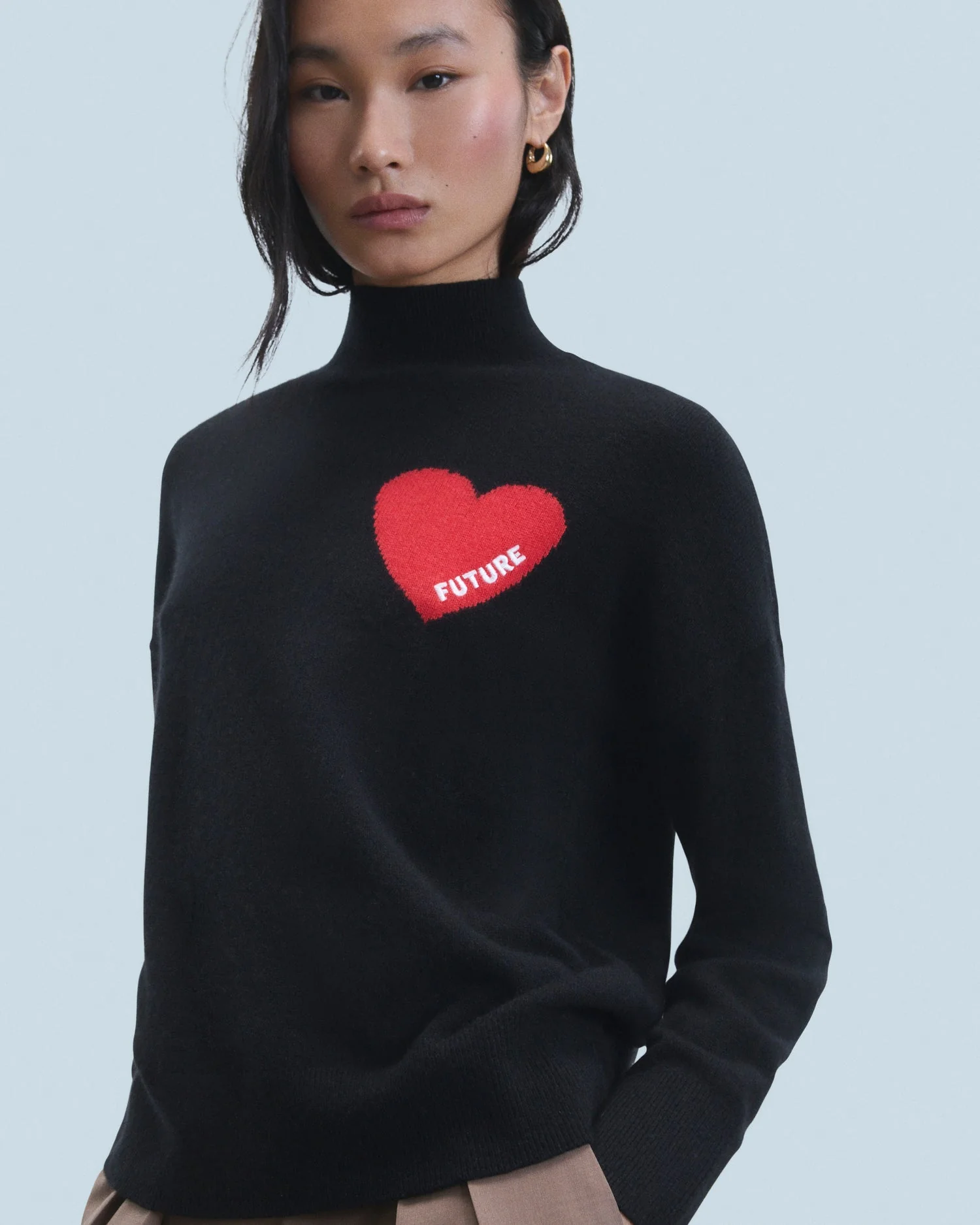 Turtleneck Knitted 2301wpm00746 Noir - Image 3
