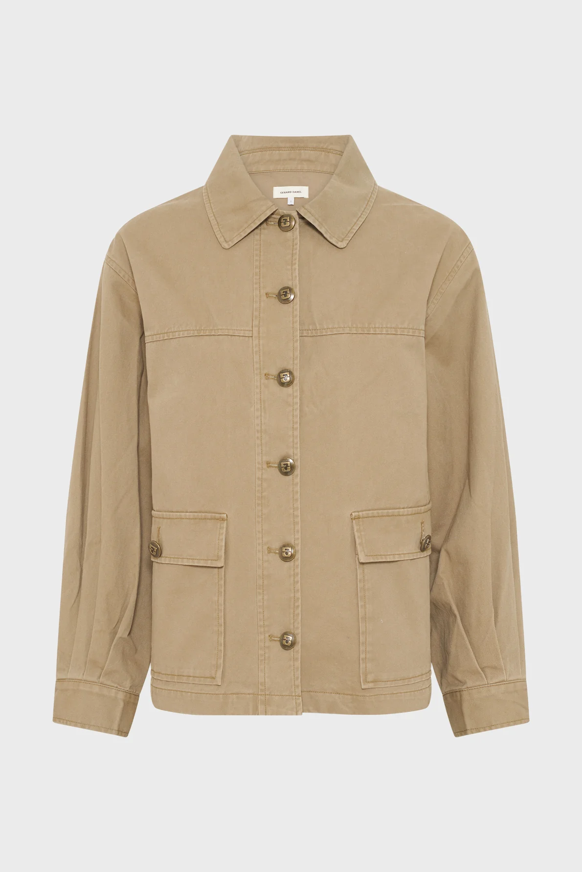 Unisex Lightweight Jacket Polyester Microfiber - Khaki Green