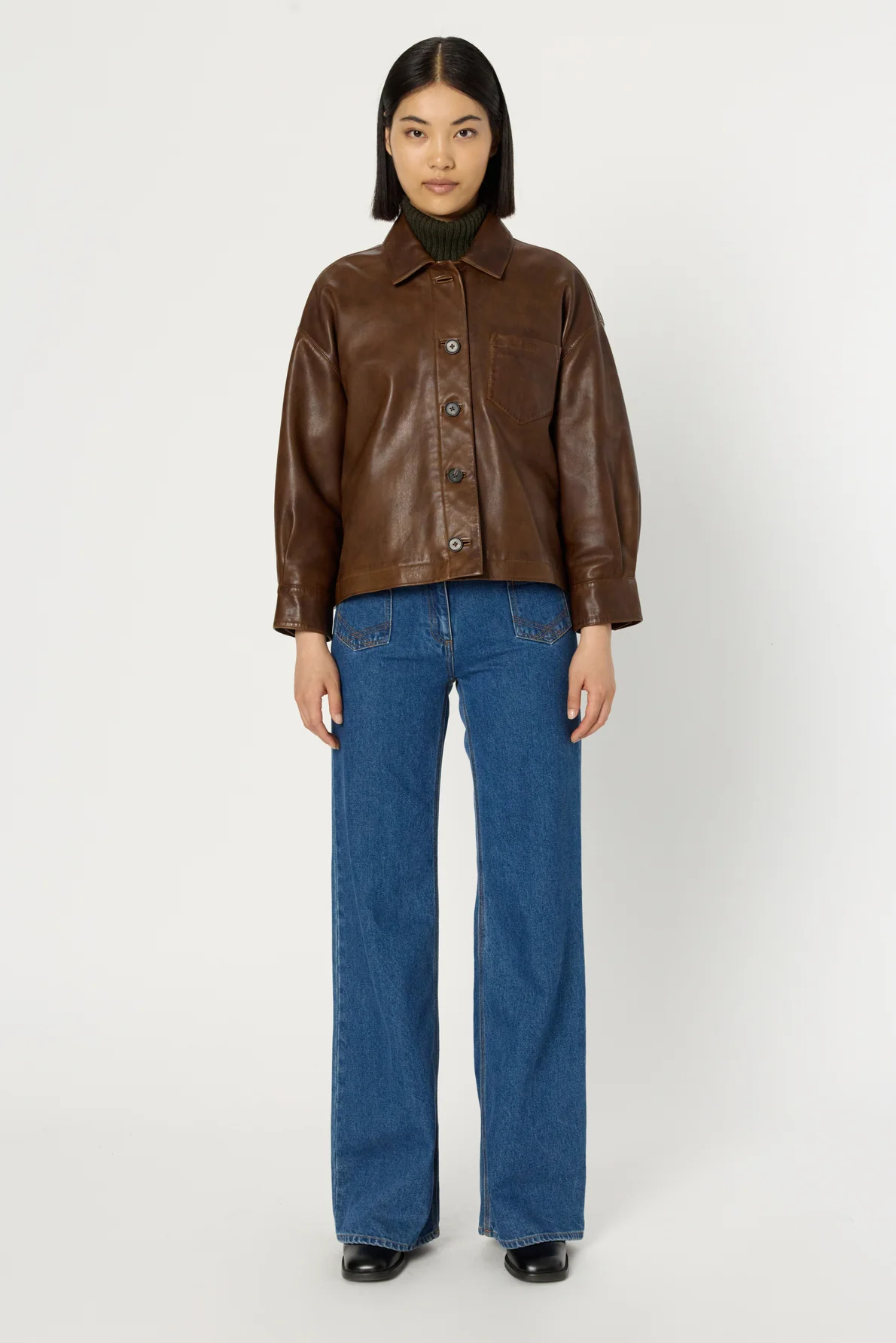 Leather Garment Dcy16c009 Brown - Image 2