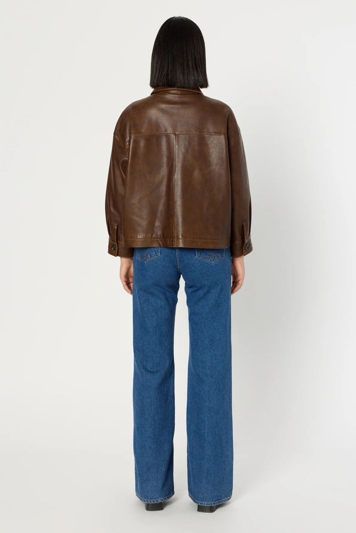 Leather Garment Dcy16c009 Brown - Image 3
