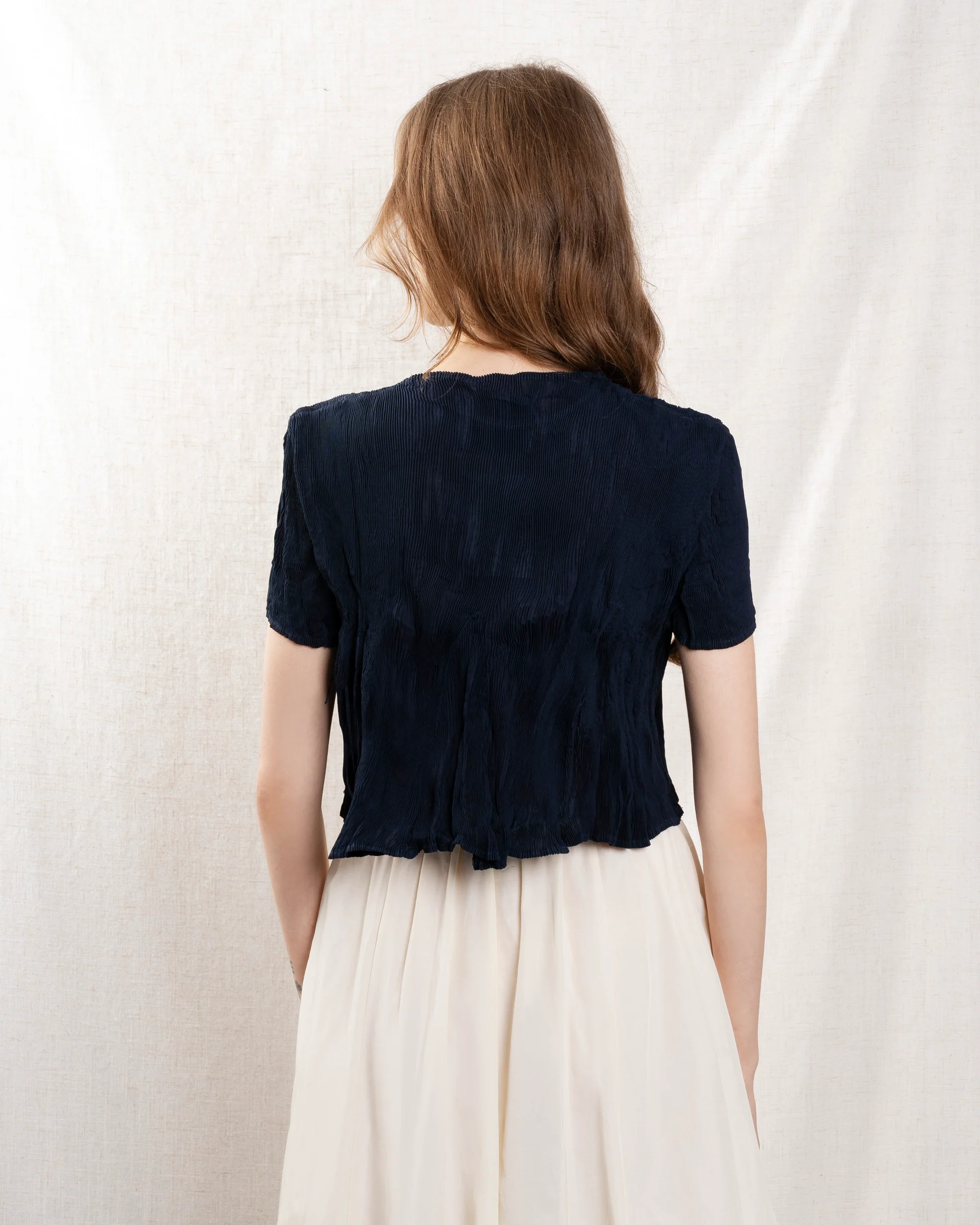 Blouse Gd172 Navy - Image 2