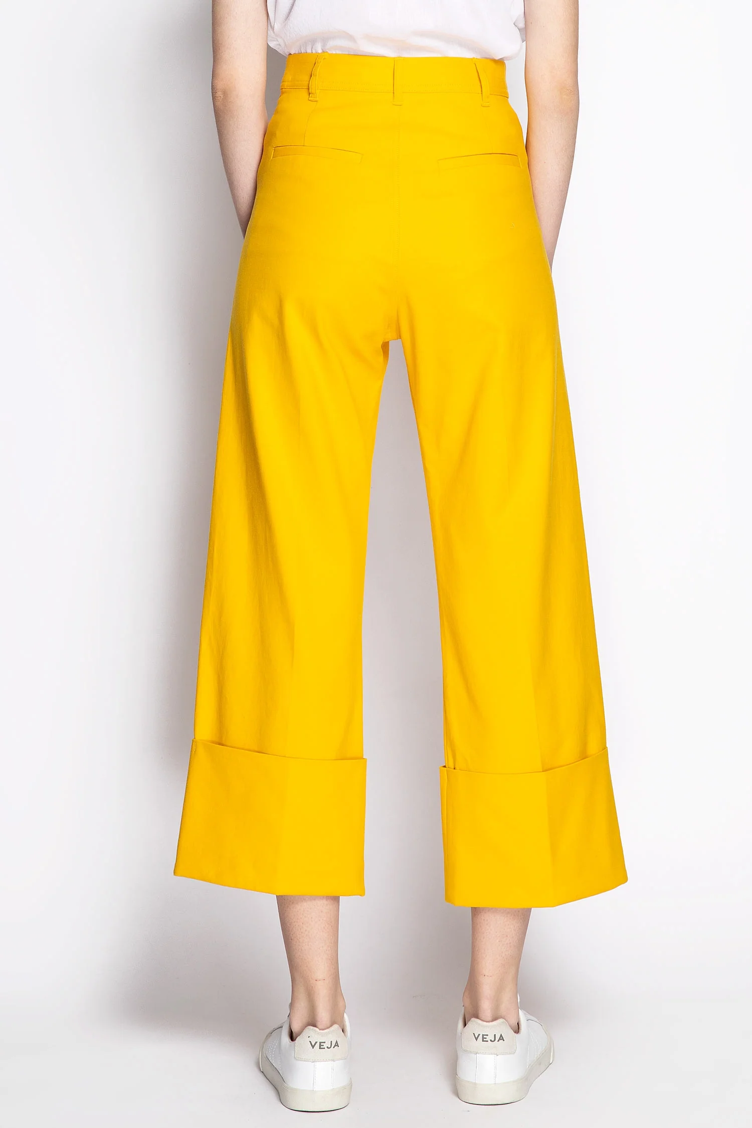 High Rise Wide Leg Cuffed Pants - Image 2
