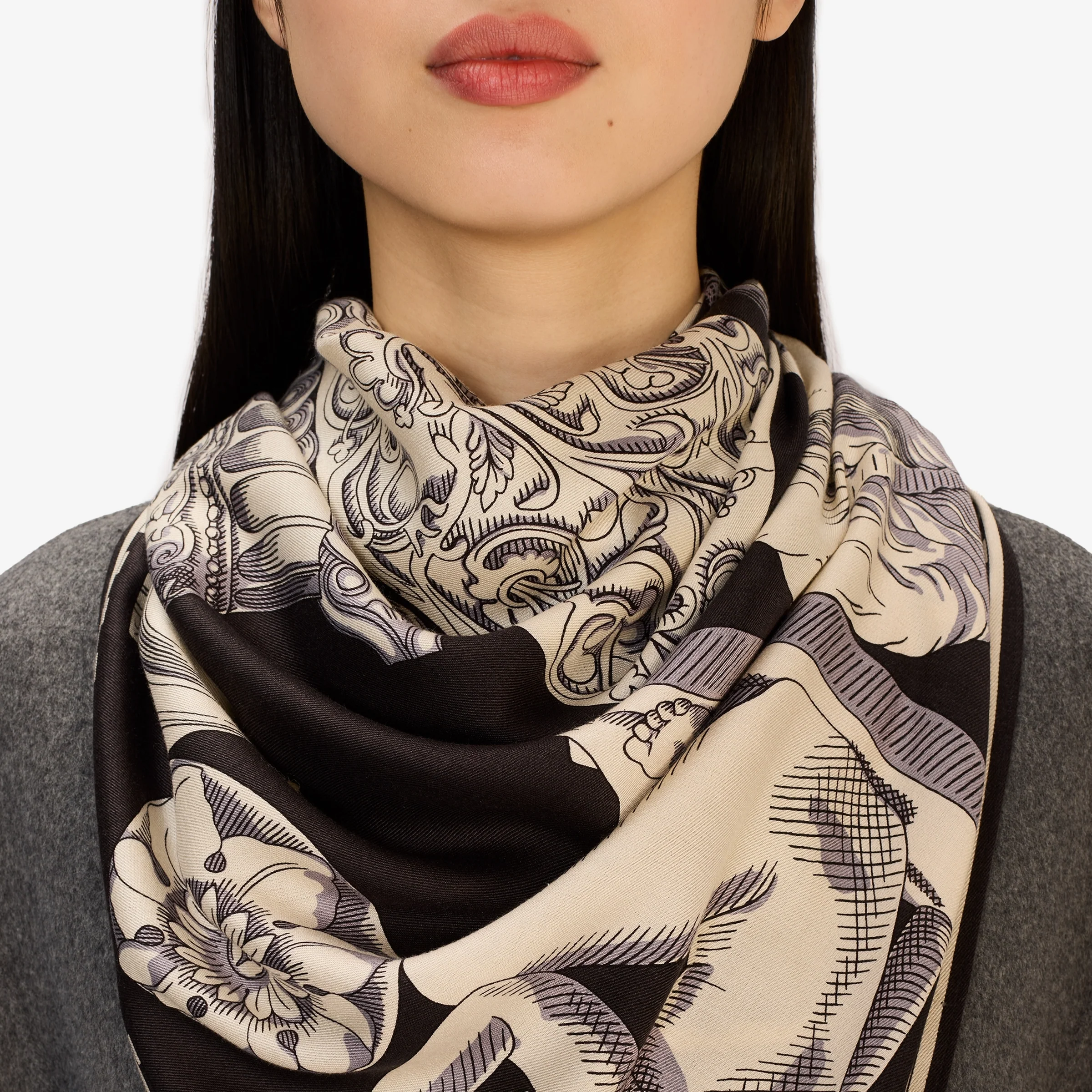 Scarf Ca222ar01 Black - Image 3