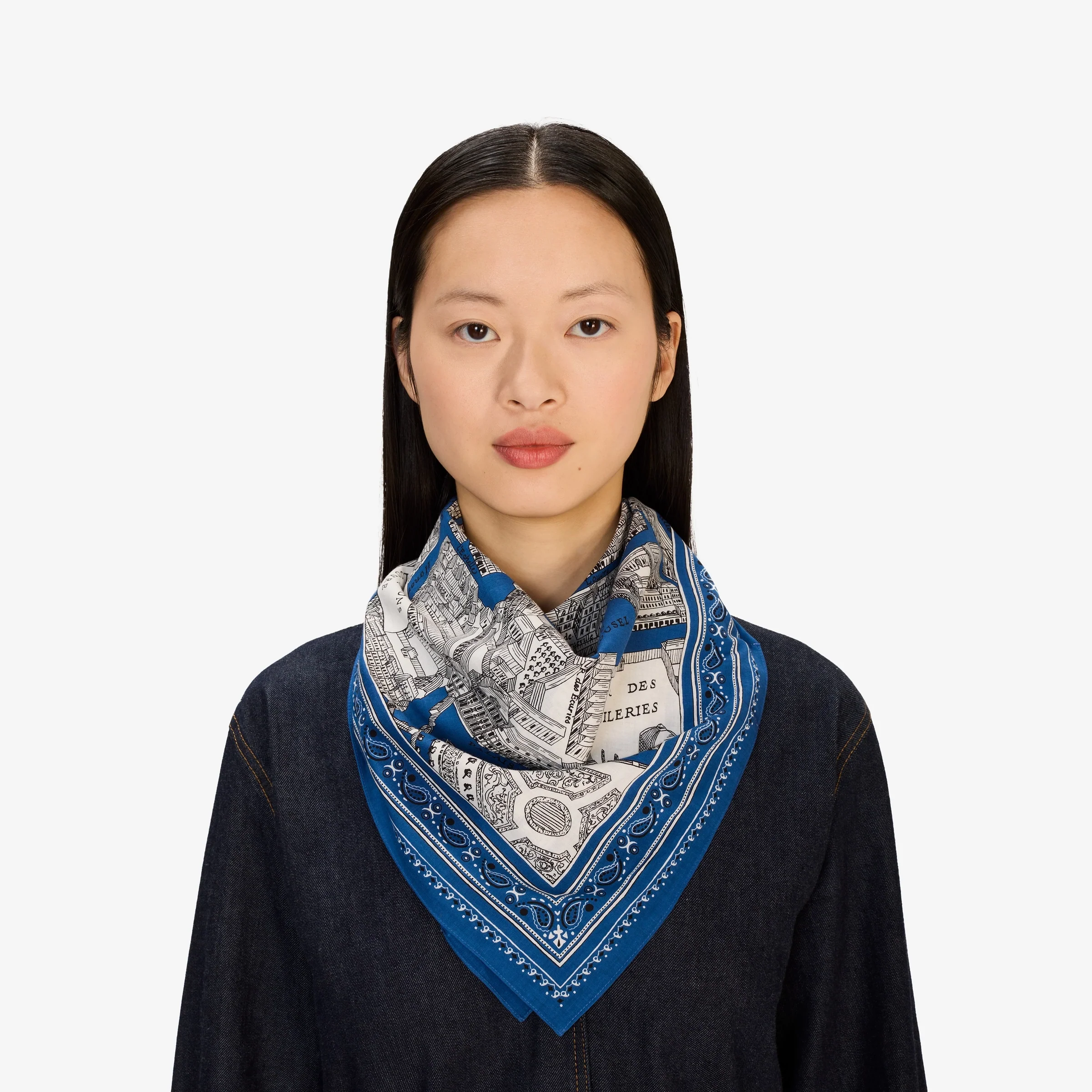 Scarf Ca22lou04 Blue - Image 2