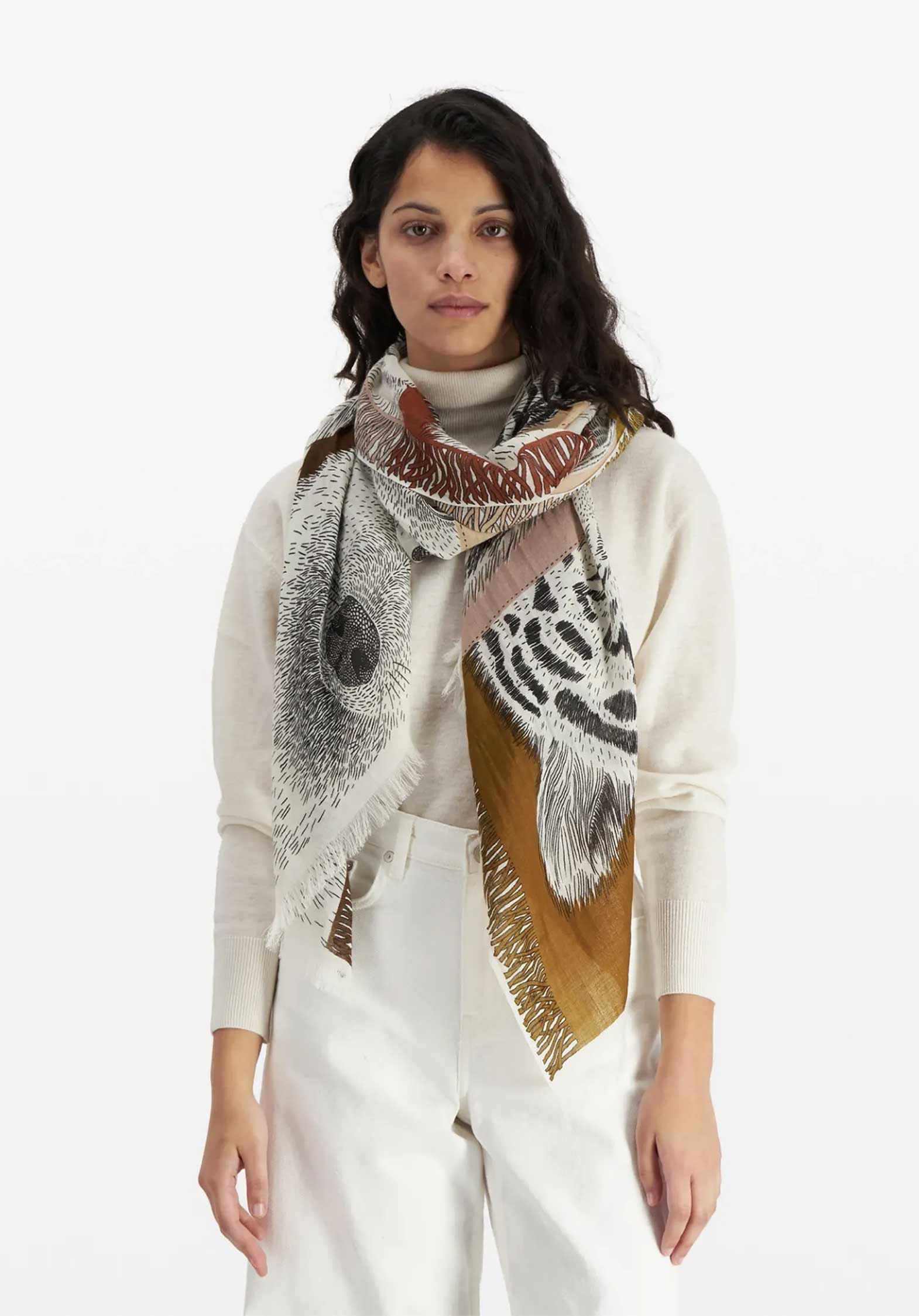 Scarf Et18fr02 Natural - Image 2