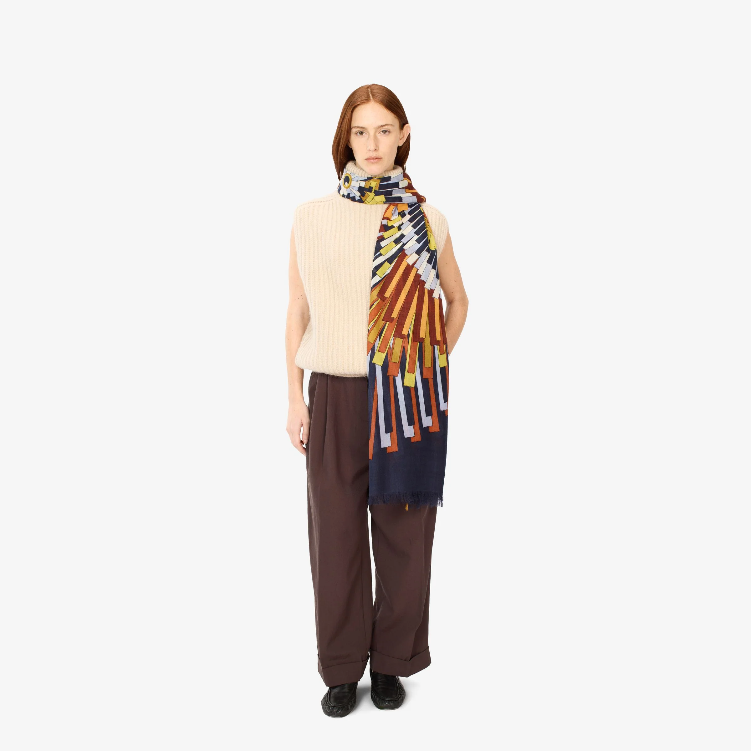 Scarf Et20sir24 Navy - Image 2