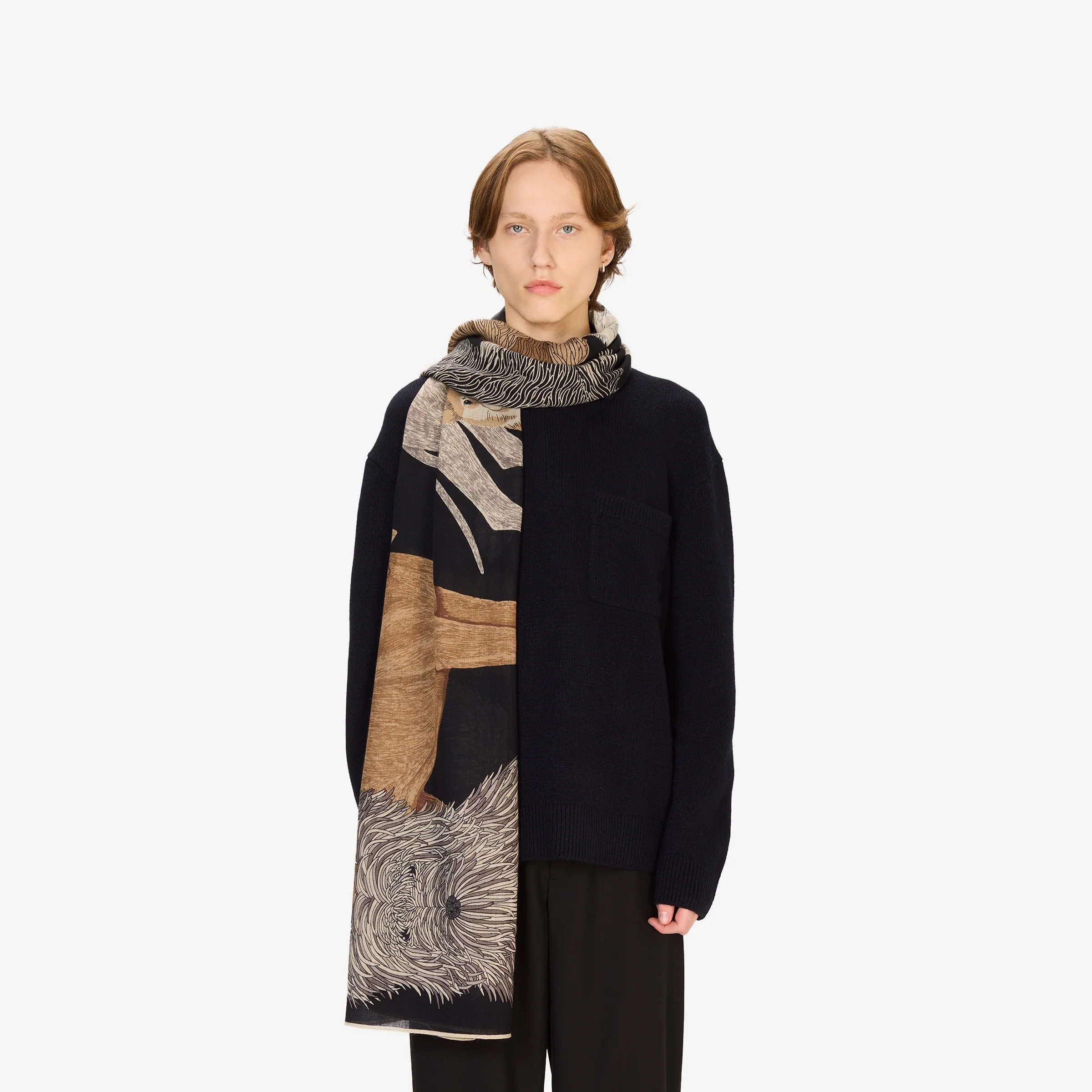 Scarf Et221to01 Black - Image 3