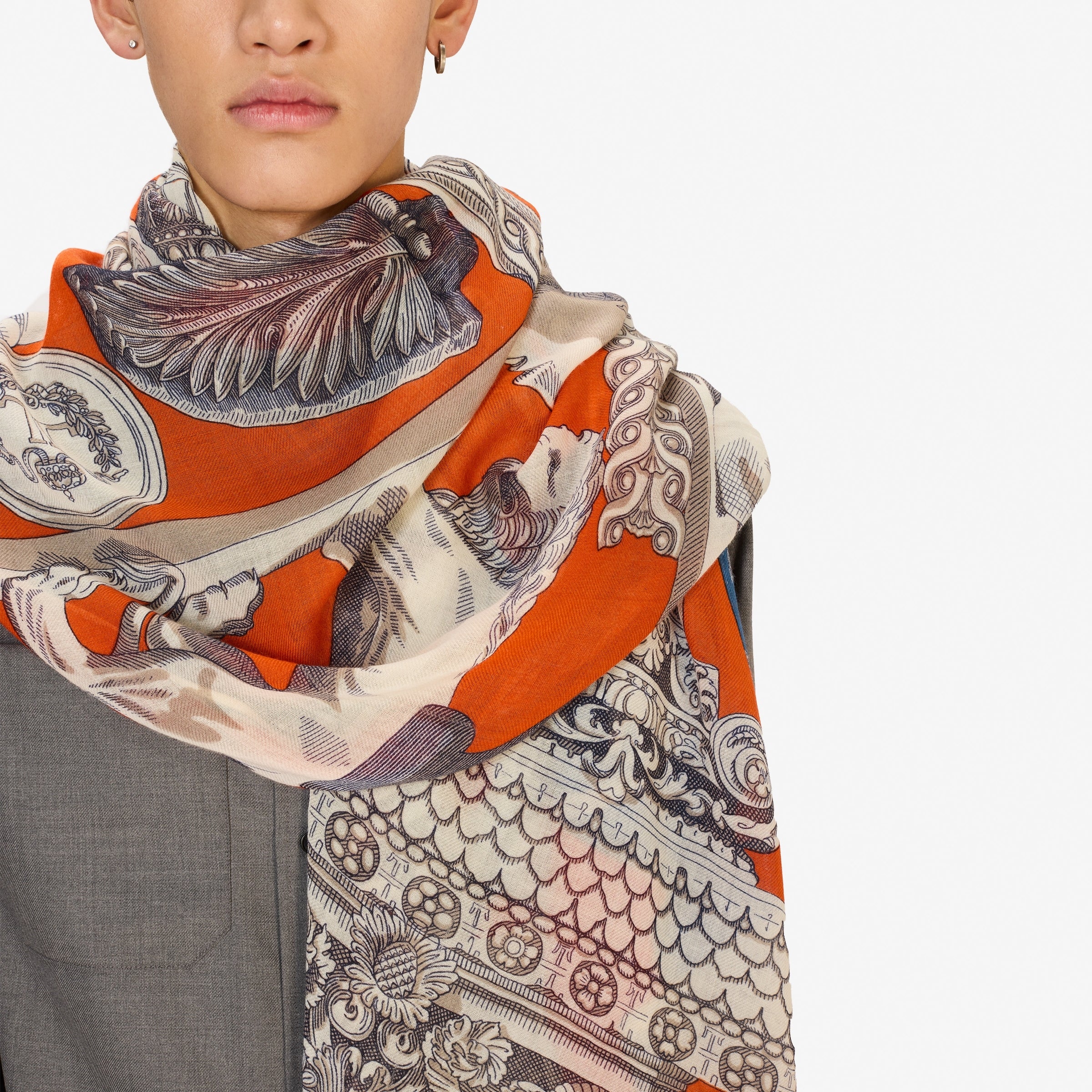 Scarf Et22arc08 Orange - Image 2