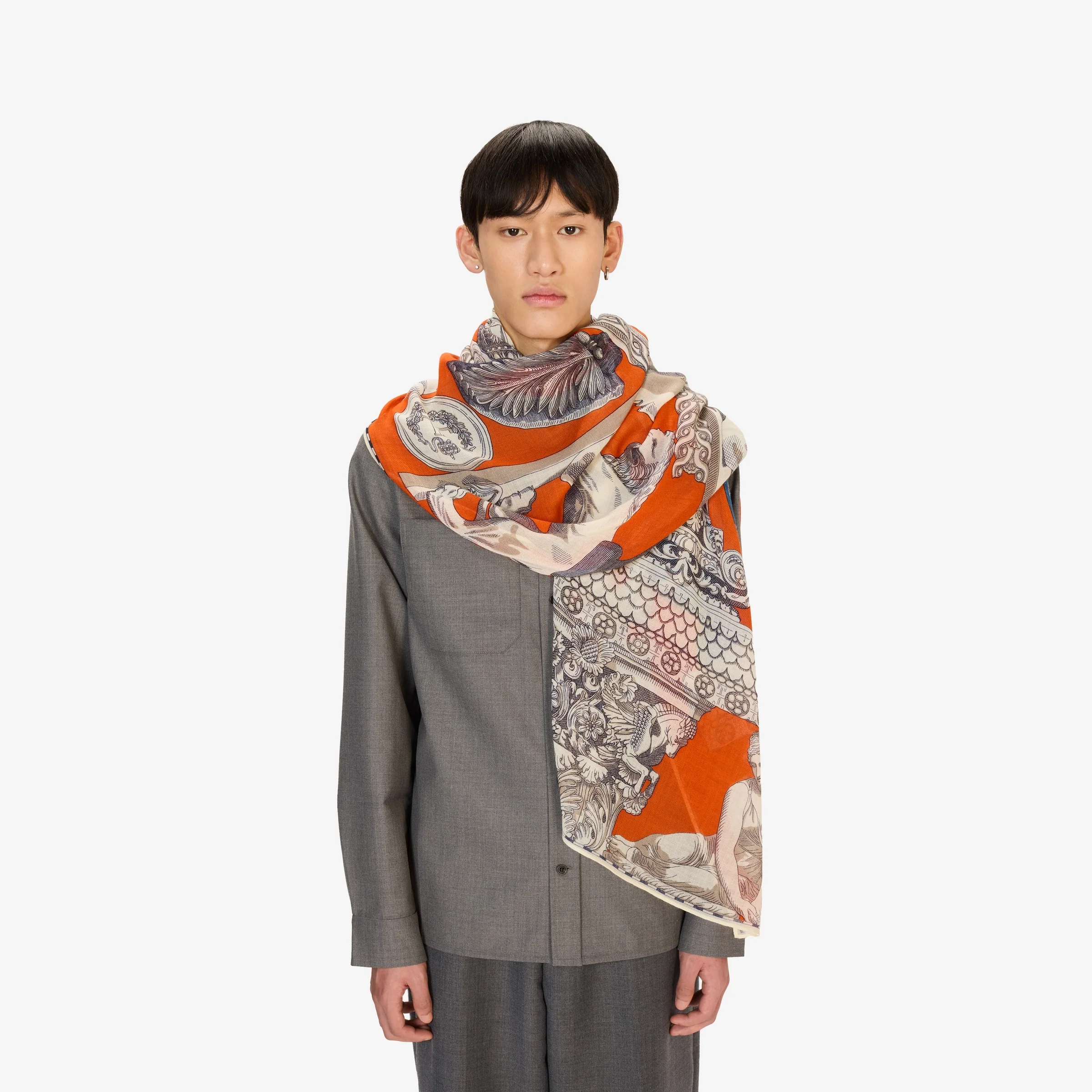 Scarf Et22arc08 Orange - Image 3