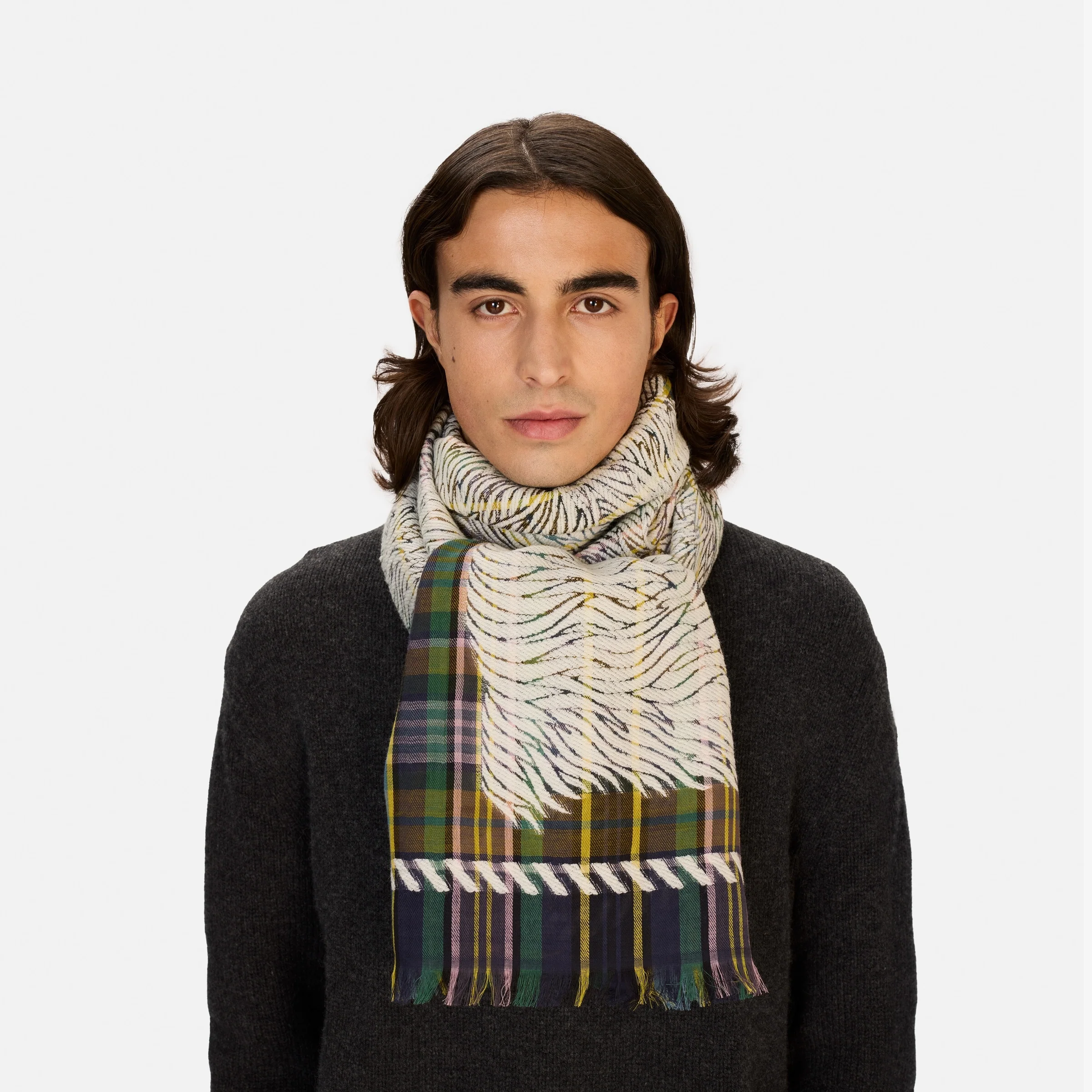 Scarf Et22fre20 Khaki - Image 2