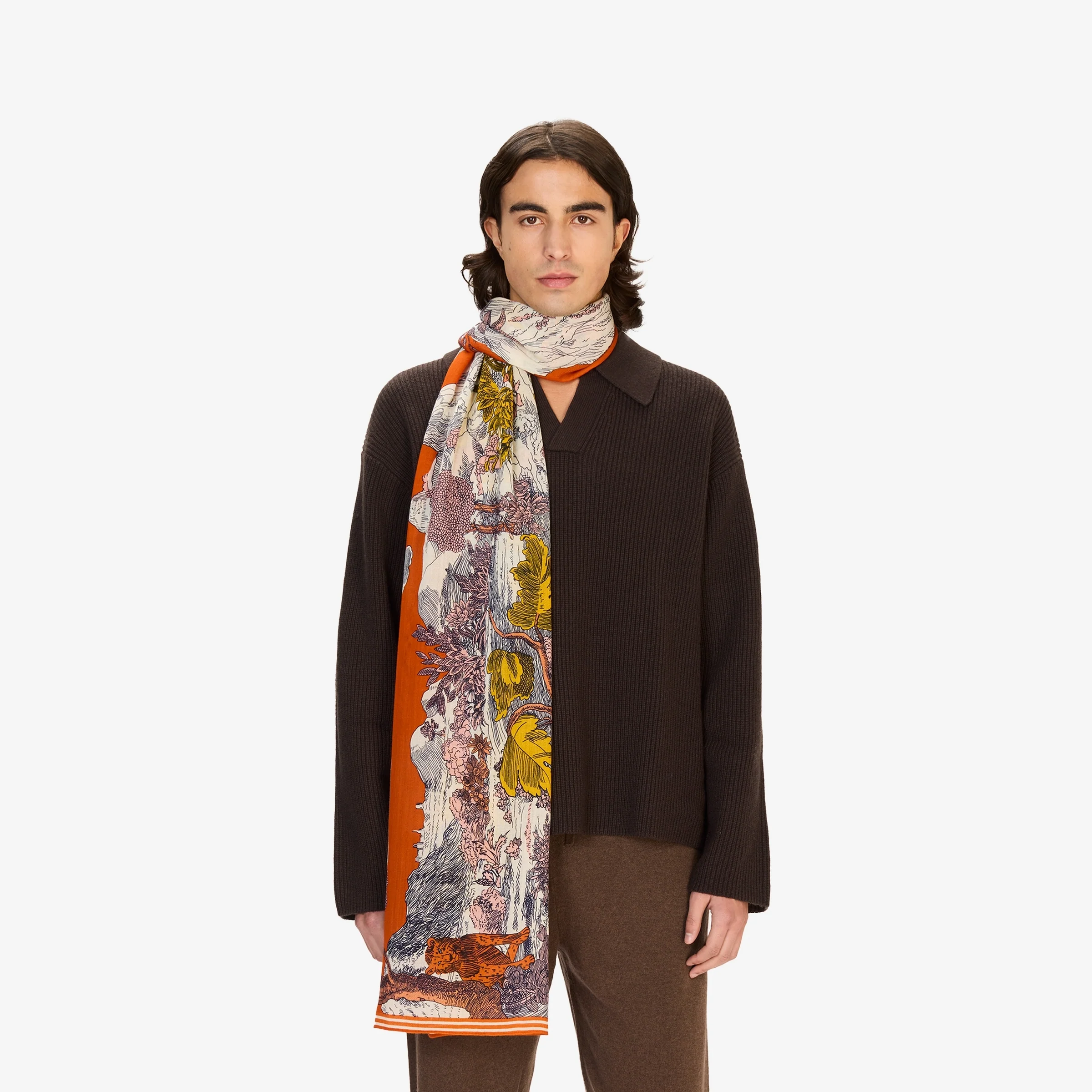 Scarf Et22his08 Orange - Image 2