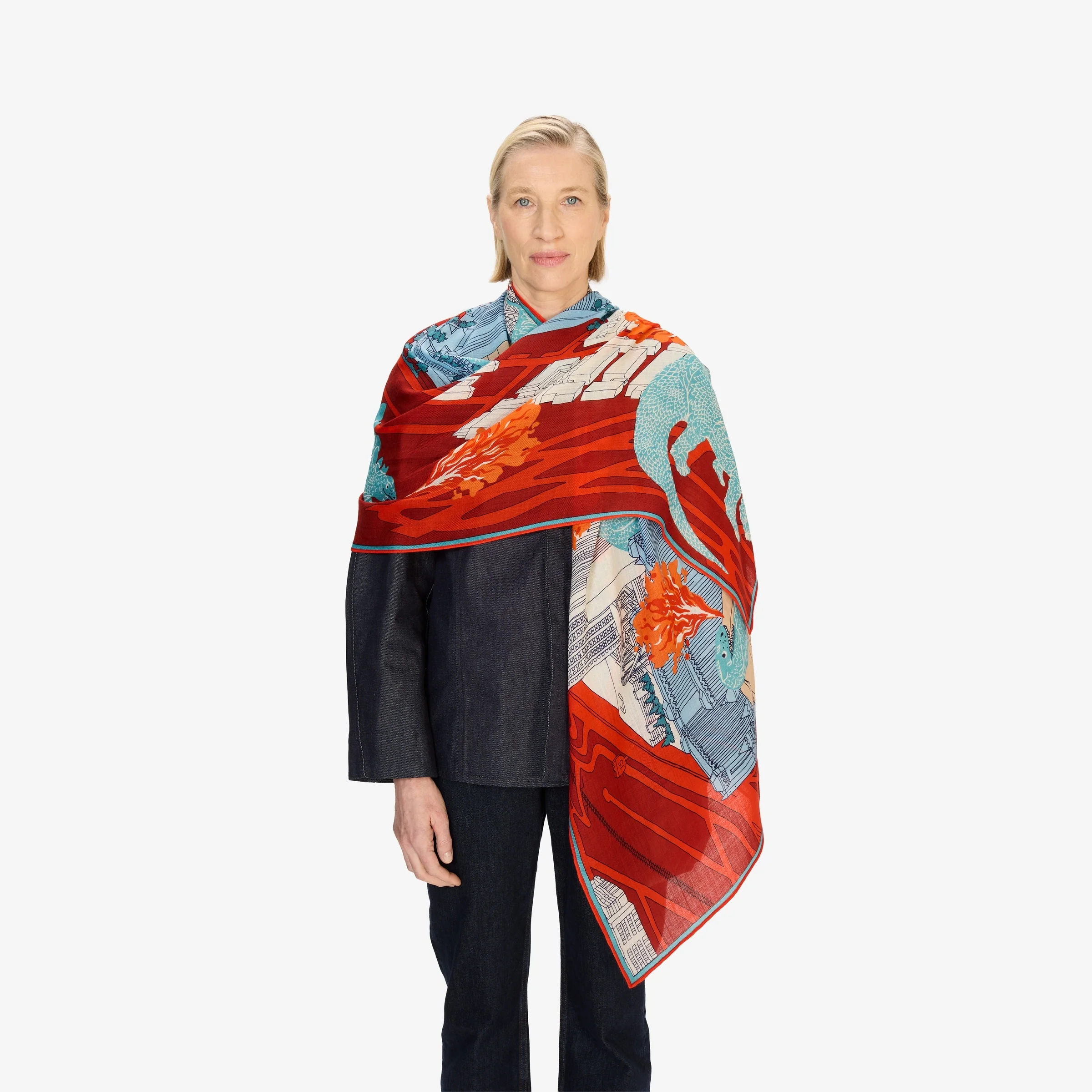 Scarf Et22veg06 Red - Image 2