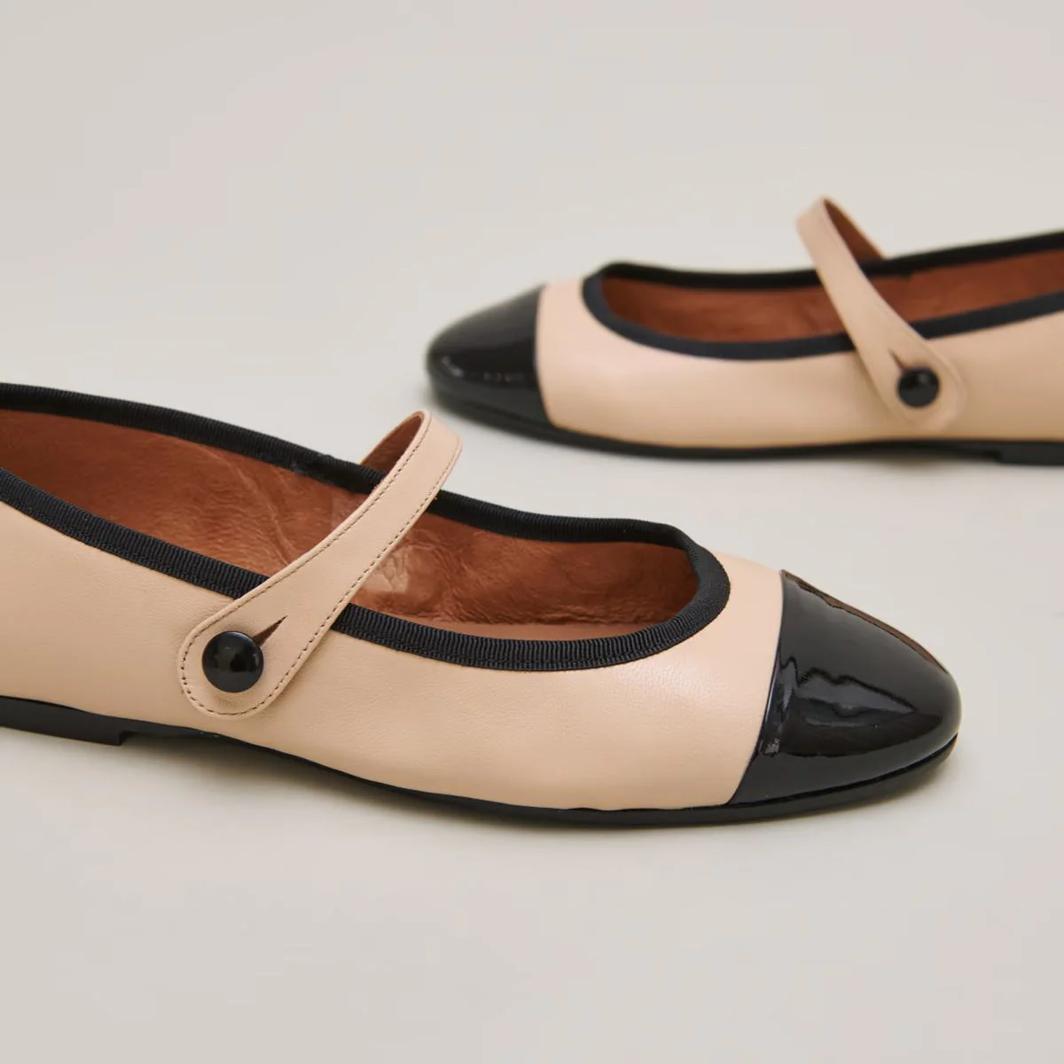 Ballerina Dreux Noir-Beige - Image 5