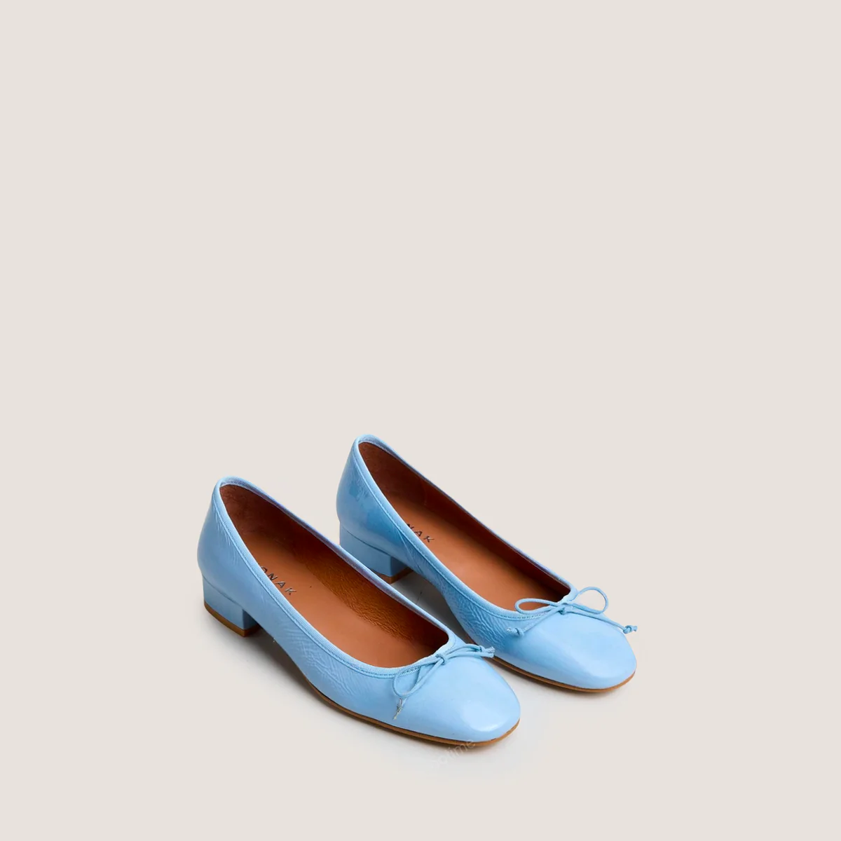 Ballerines Dadou Vernis Plisse Bleu-Ciel - Image 4