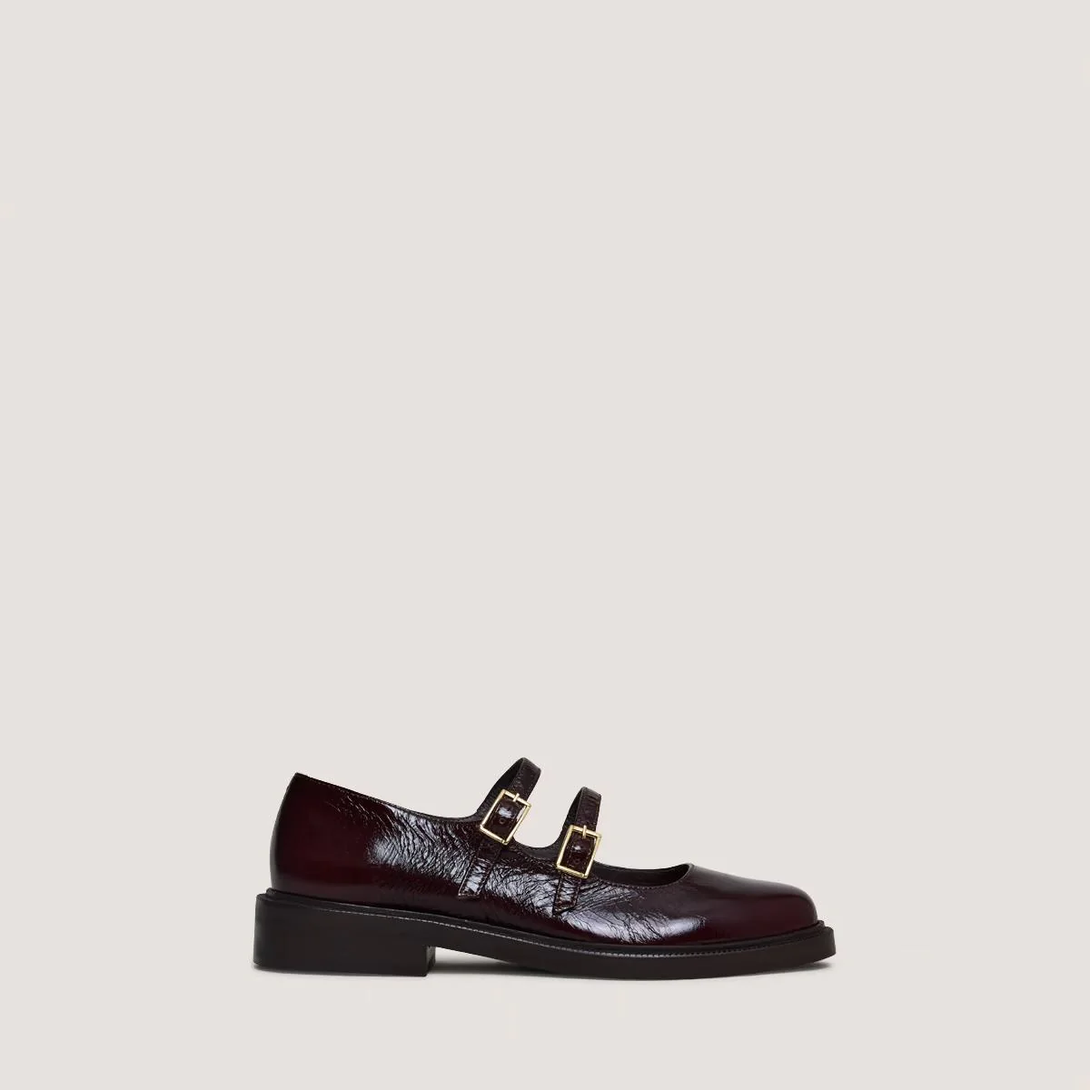 Ballerines Dreamy Cuir Brillant Chocolat