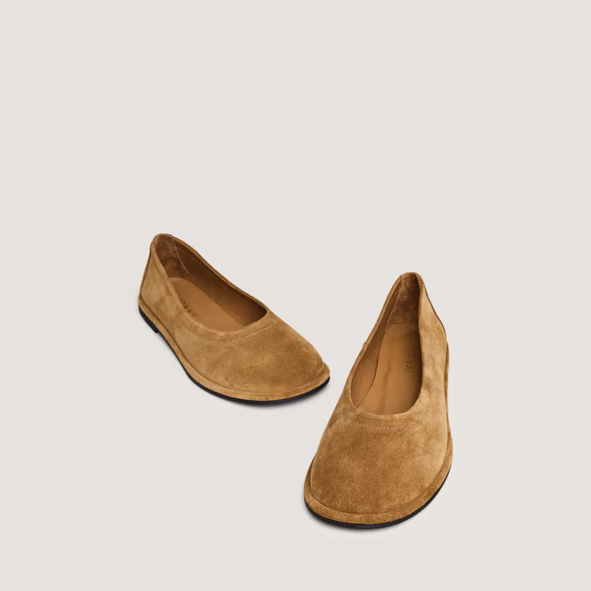 Jonak Women's Janice Ballerinas in Tobacco Split Leather - Brown Tabac