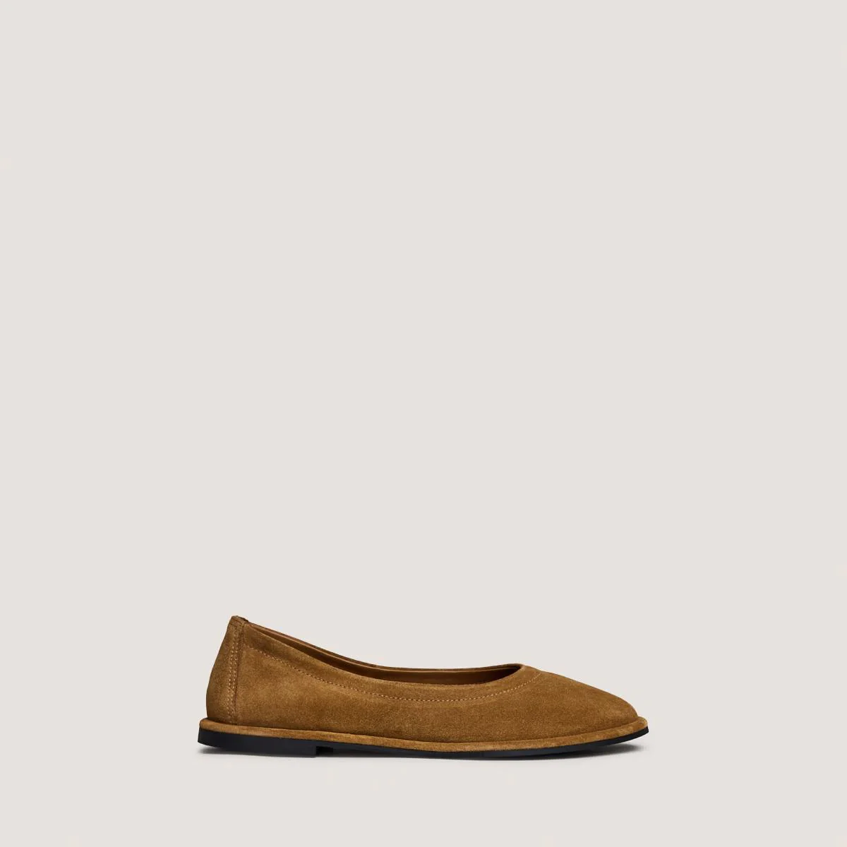Jonak Women's Janice Ballerinas in Tobacco Split Leather - Brown Tabac - Image 2