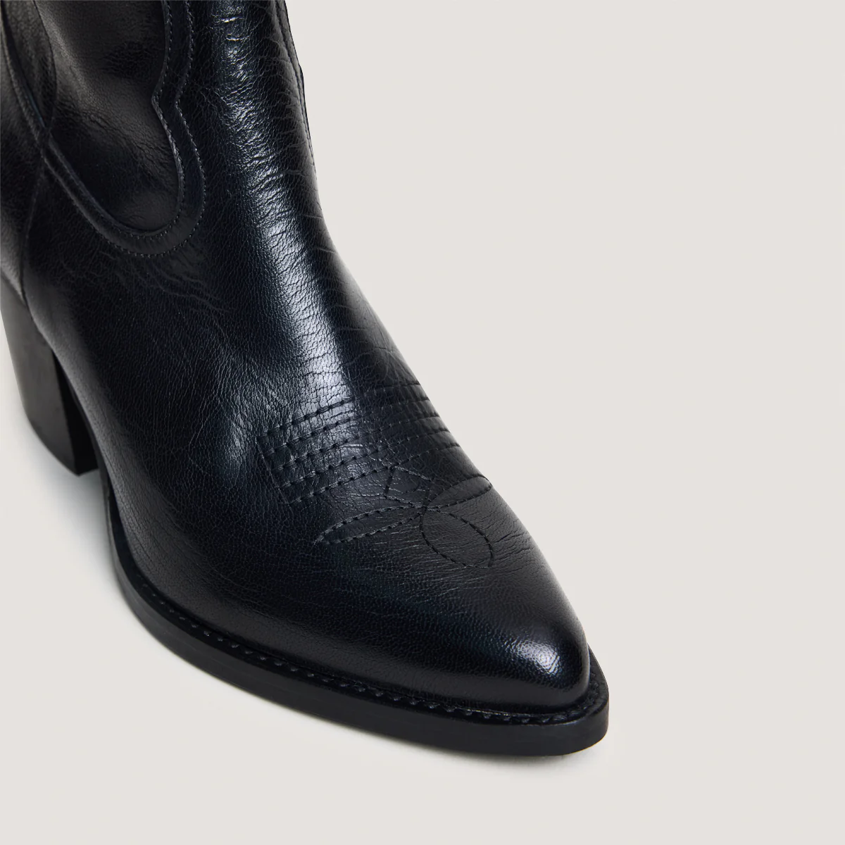Boots Djamena Cuir Noir - Image 3