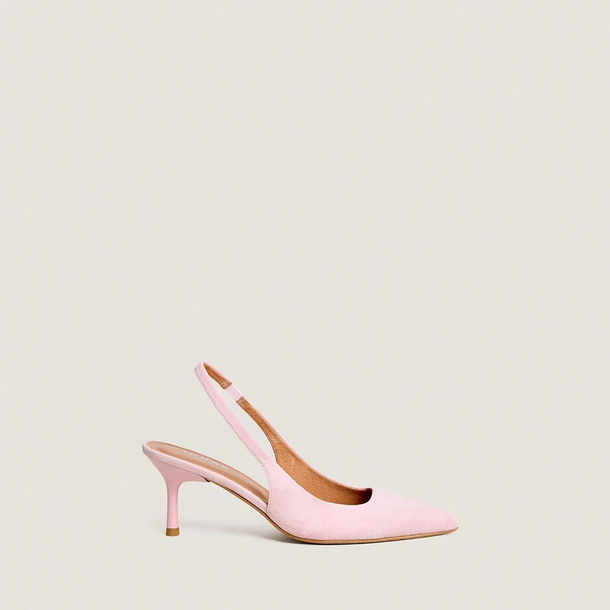 Women Couture Pointed Toe Pumps Velour - Rose Petal Pink Rose-Petale - Image 2