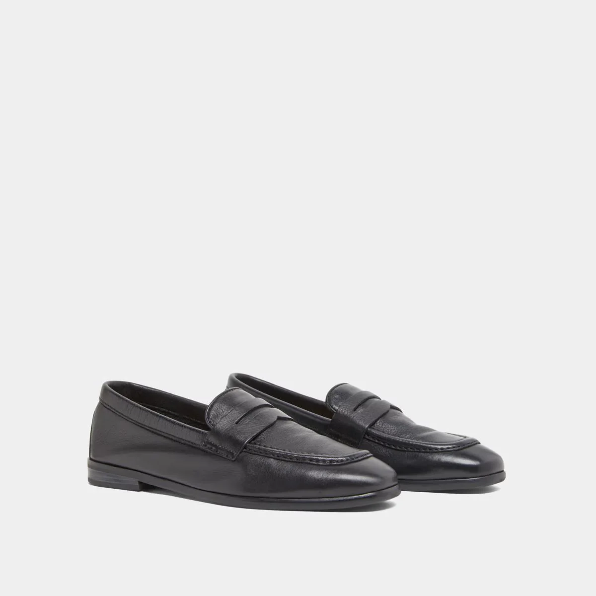 Mocassins Aca Bis Cuir Graine Noir - Image 4